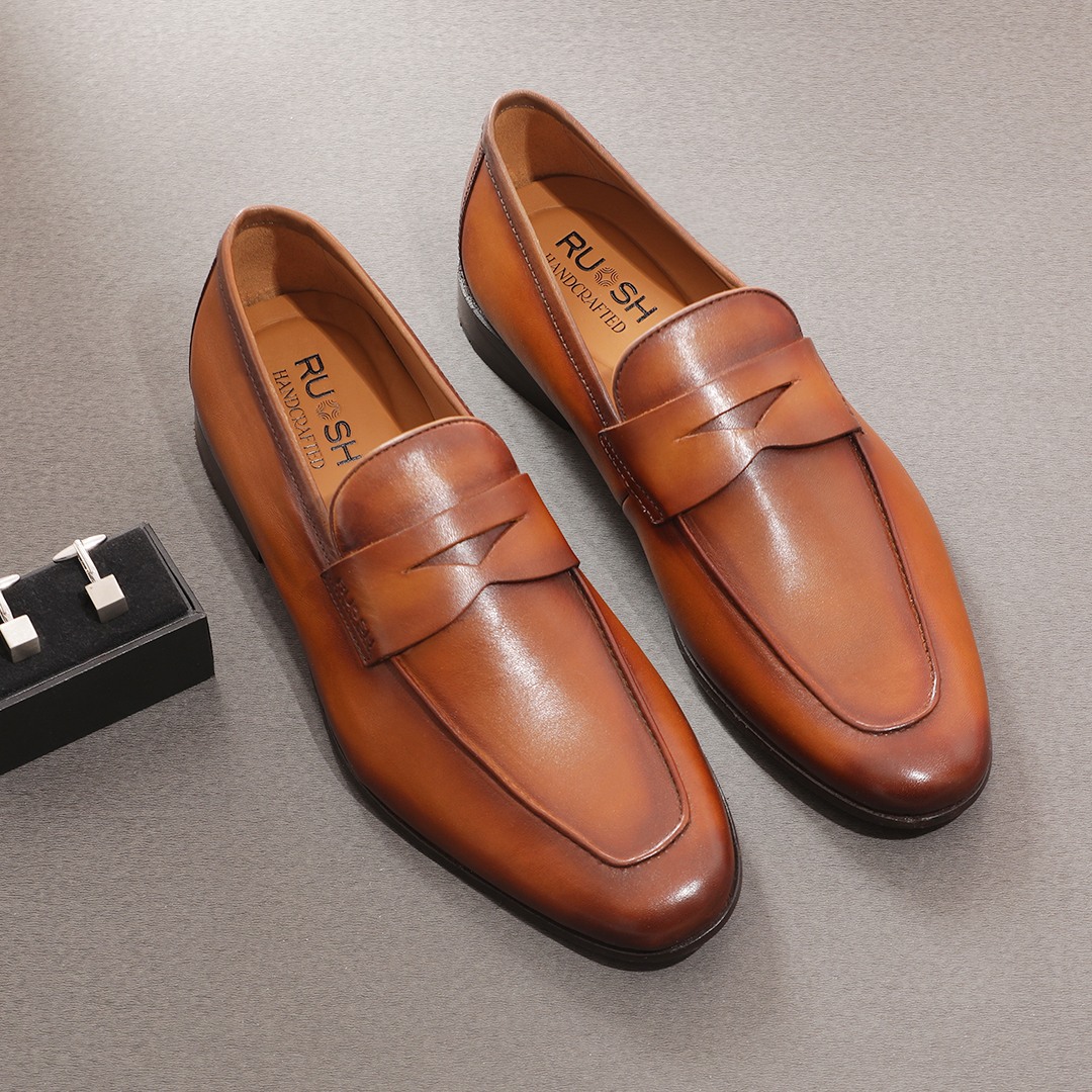 The Maggon Tan Men Formal Slip-On Ruosh