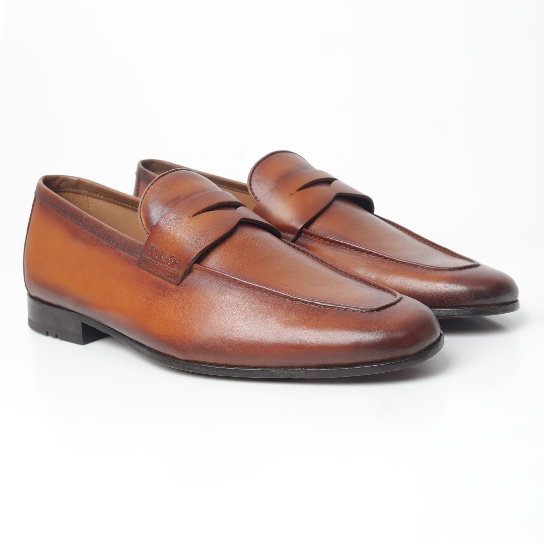 The Maggon Tan Men Formal Slip-On Ruosh