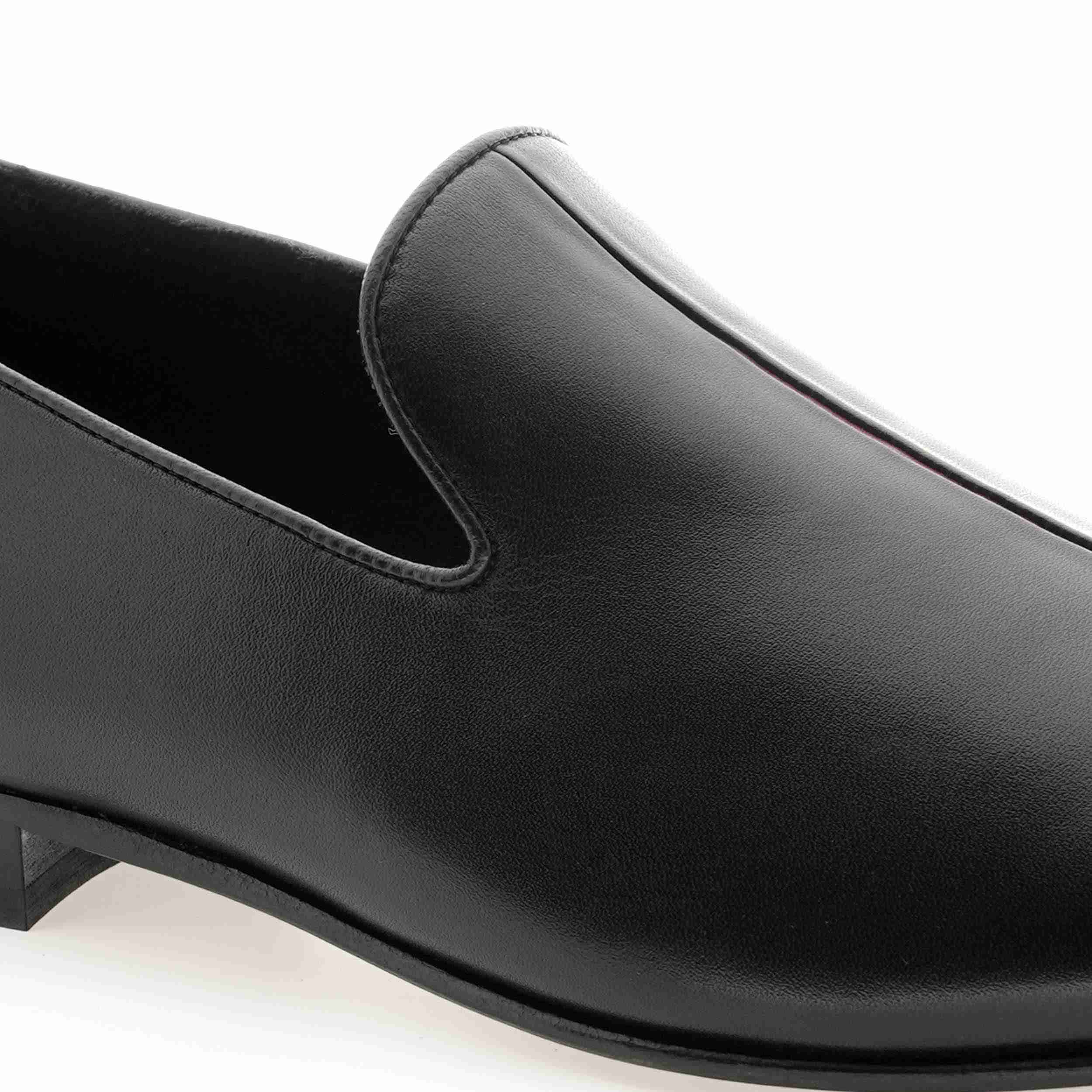 The Bruce  Ruosh Men Black Slip On