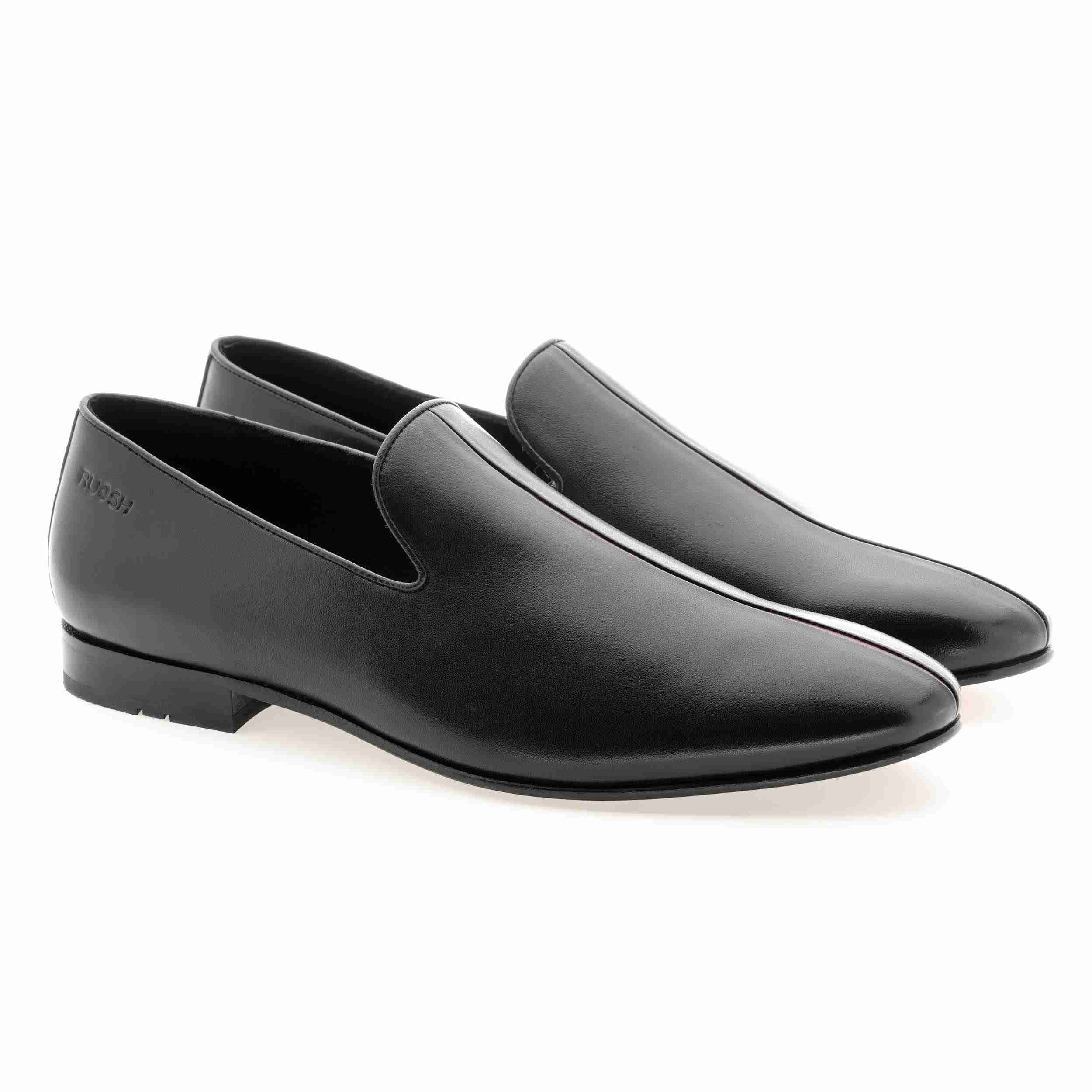 The Bruce  Ruosh Men Black Slip On