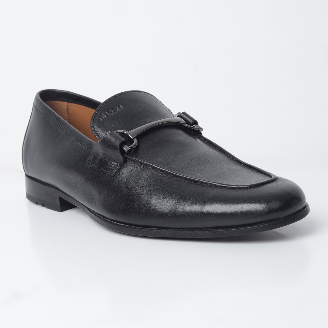 The Falon Black Men Formal Slip-On Ruosh
