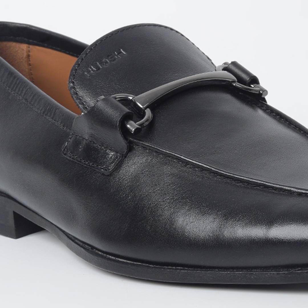 The Falon Black Men Formal Slip-On Ruosh