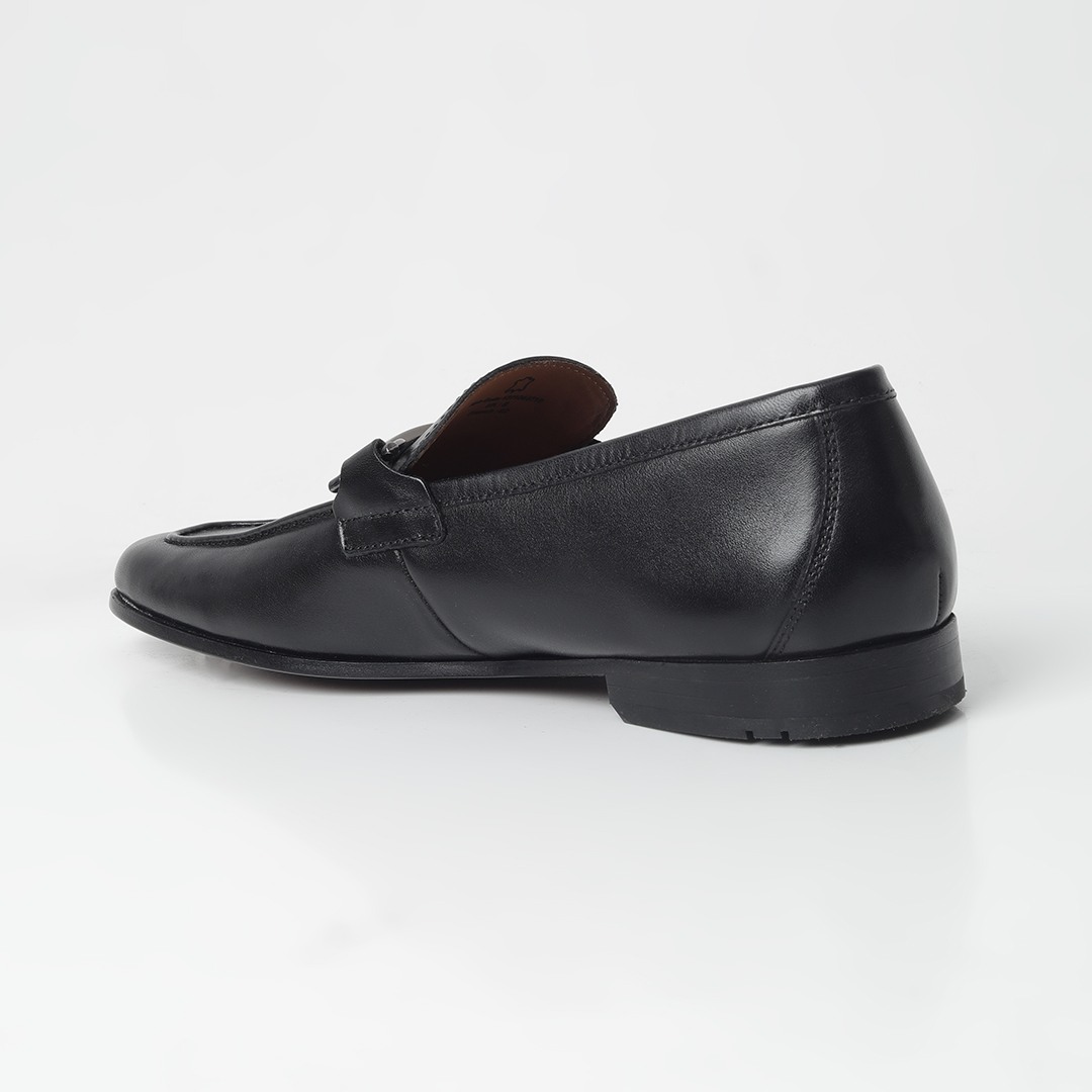 The Falon Black Men Formal Slip-On Ruosh