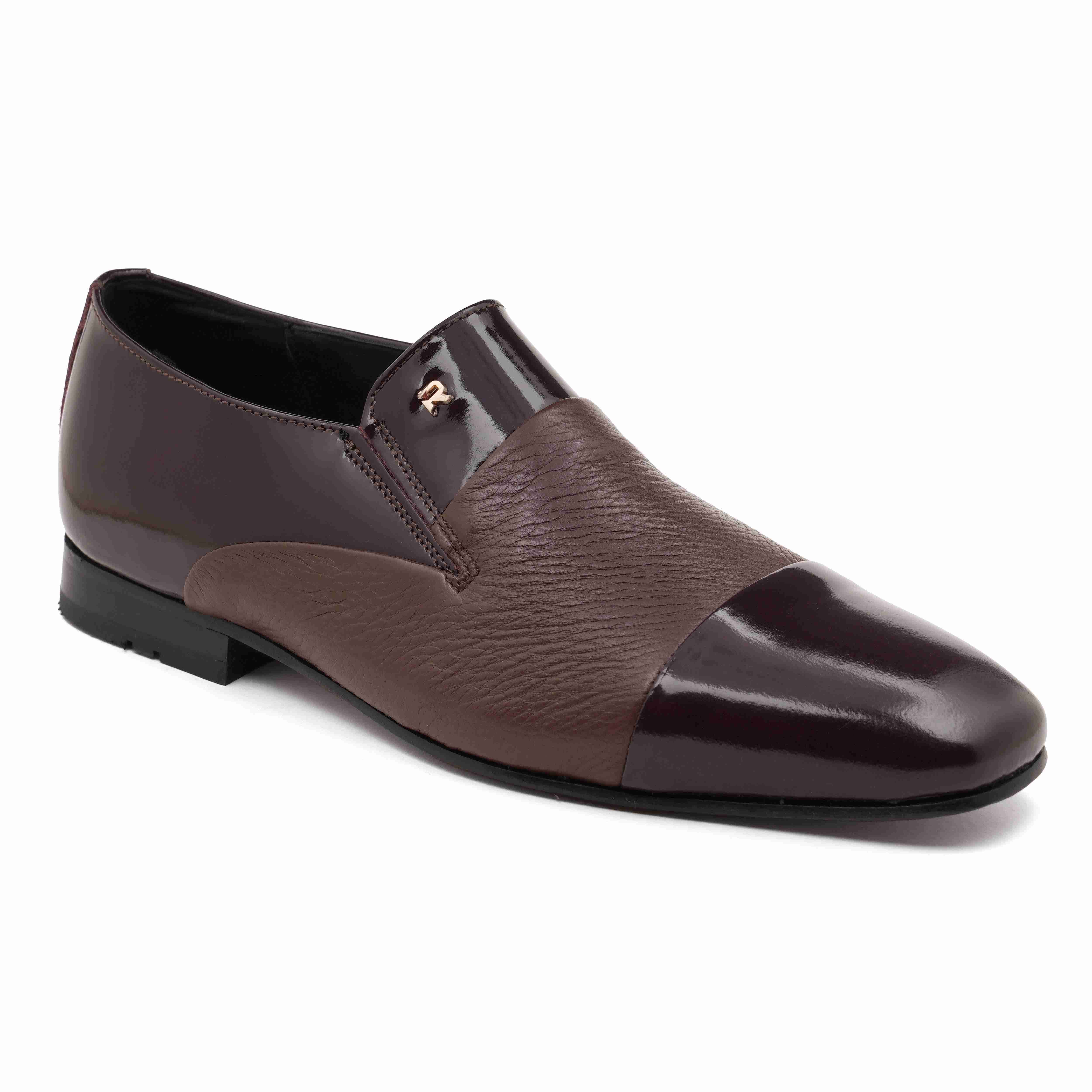 The Axel Ruosh Men Burgundy Deer Leather Shoe