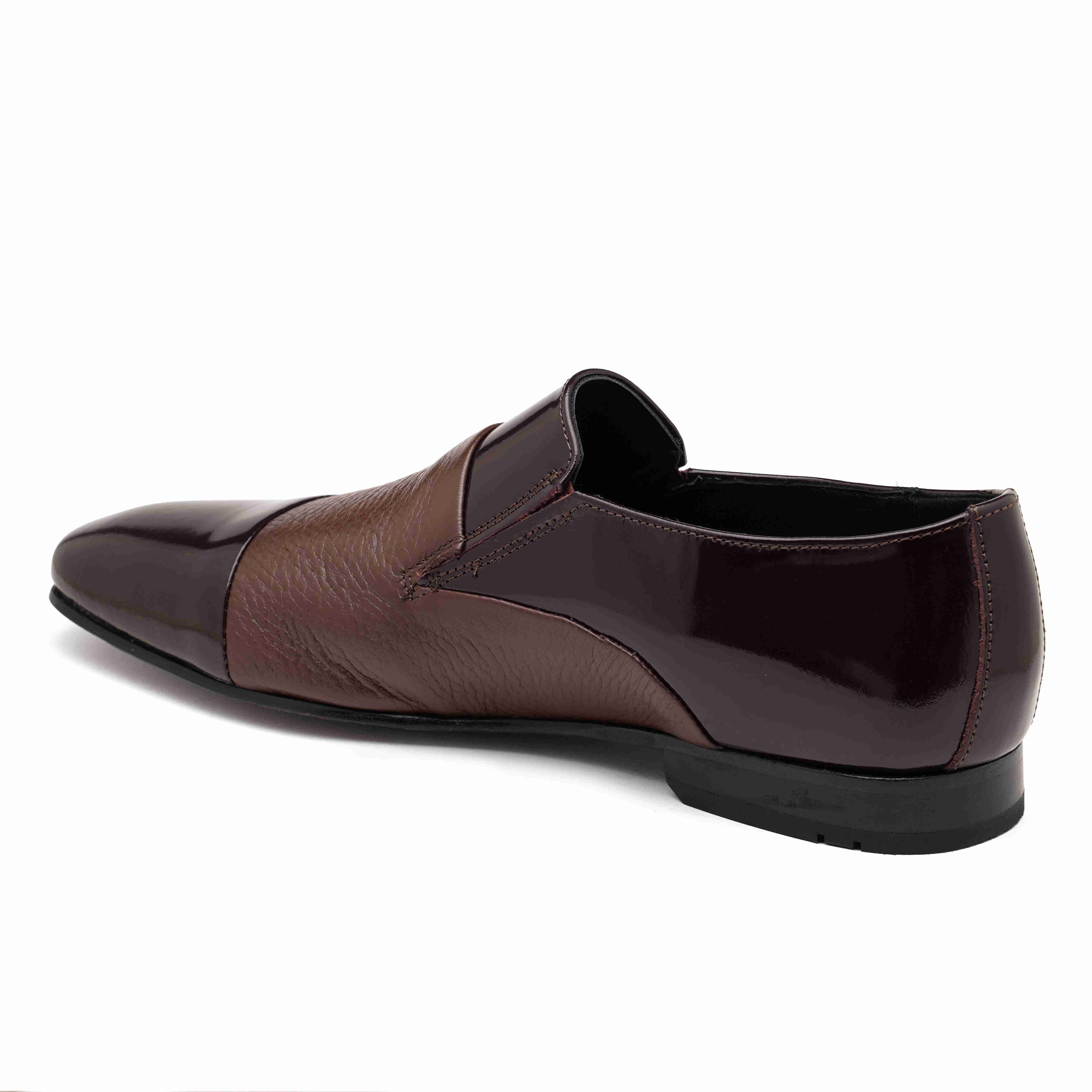 The Axel Ruosh Men Burgundy Deer Leather Shoe