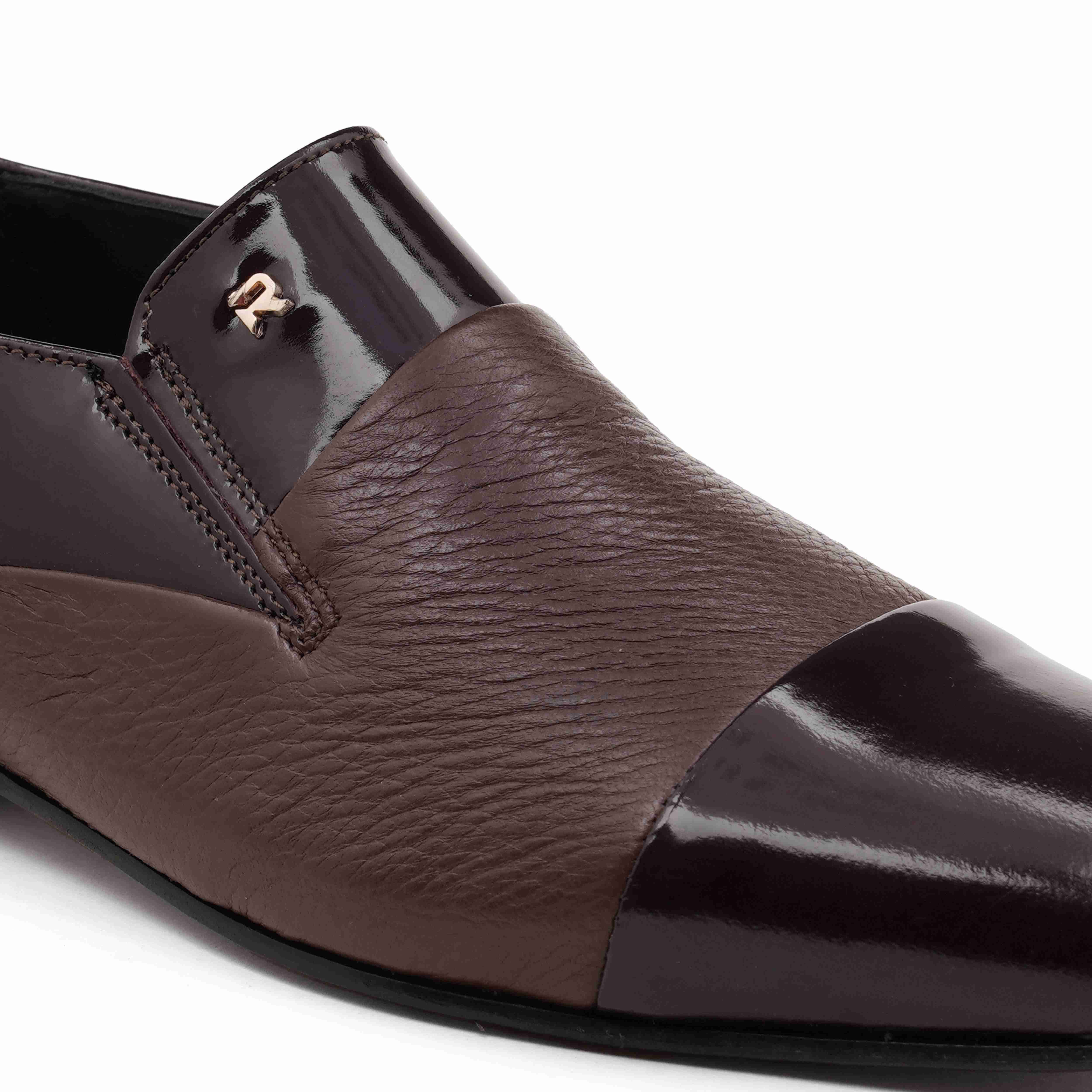 The Axel Ruosh Men Burgundy Deer Leather Shoe