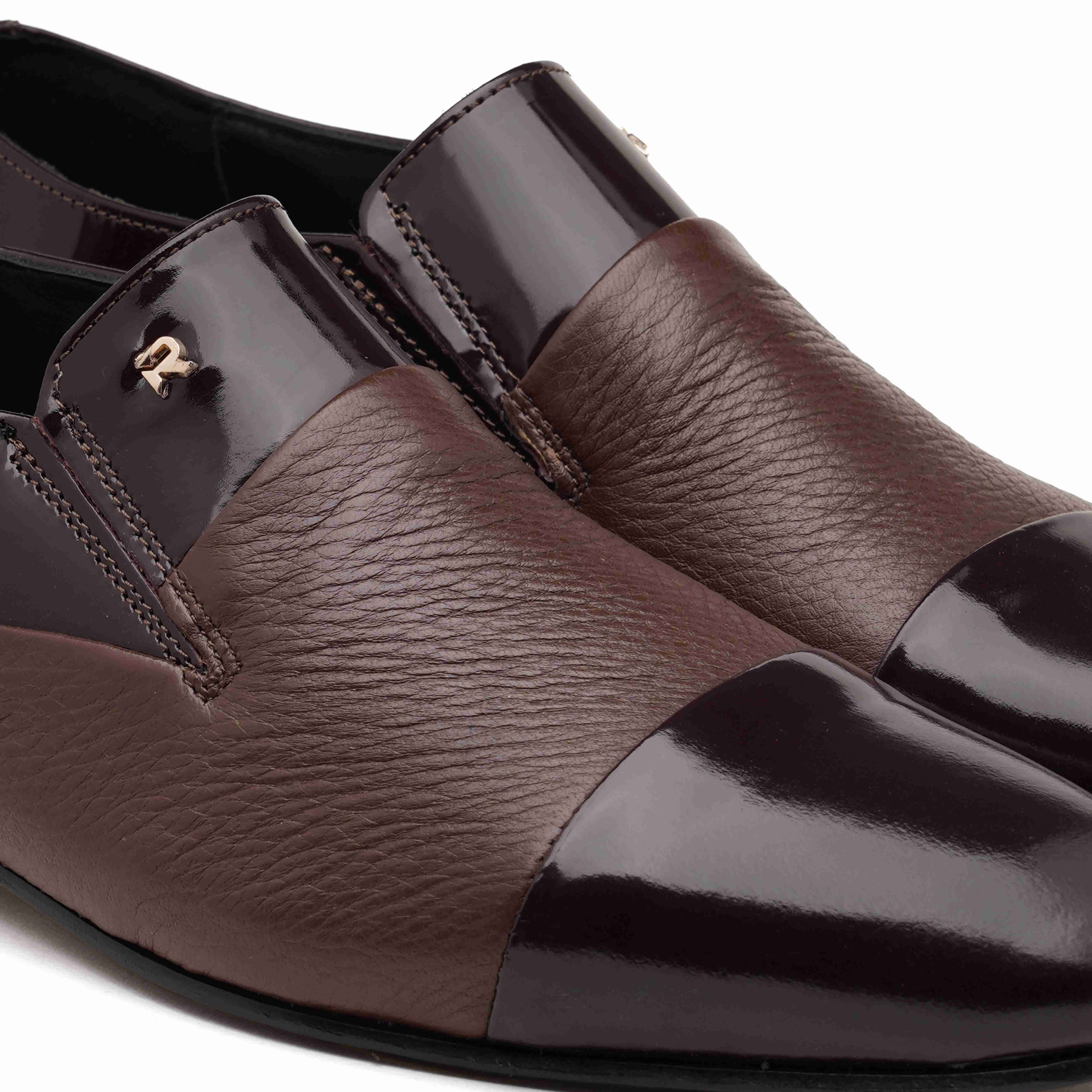 The Axel Ruosh Men Burgundy Deer Leather Shoe