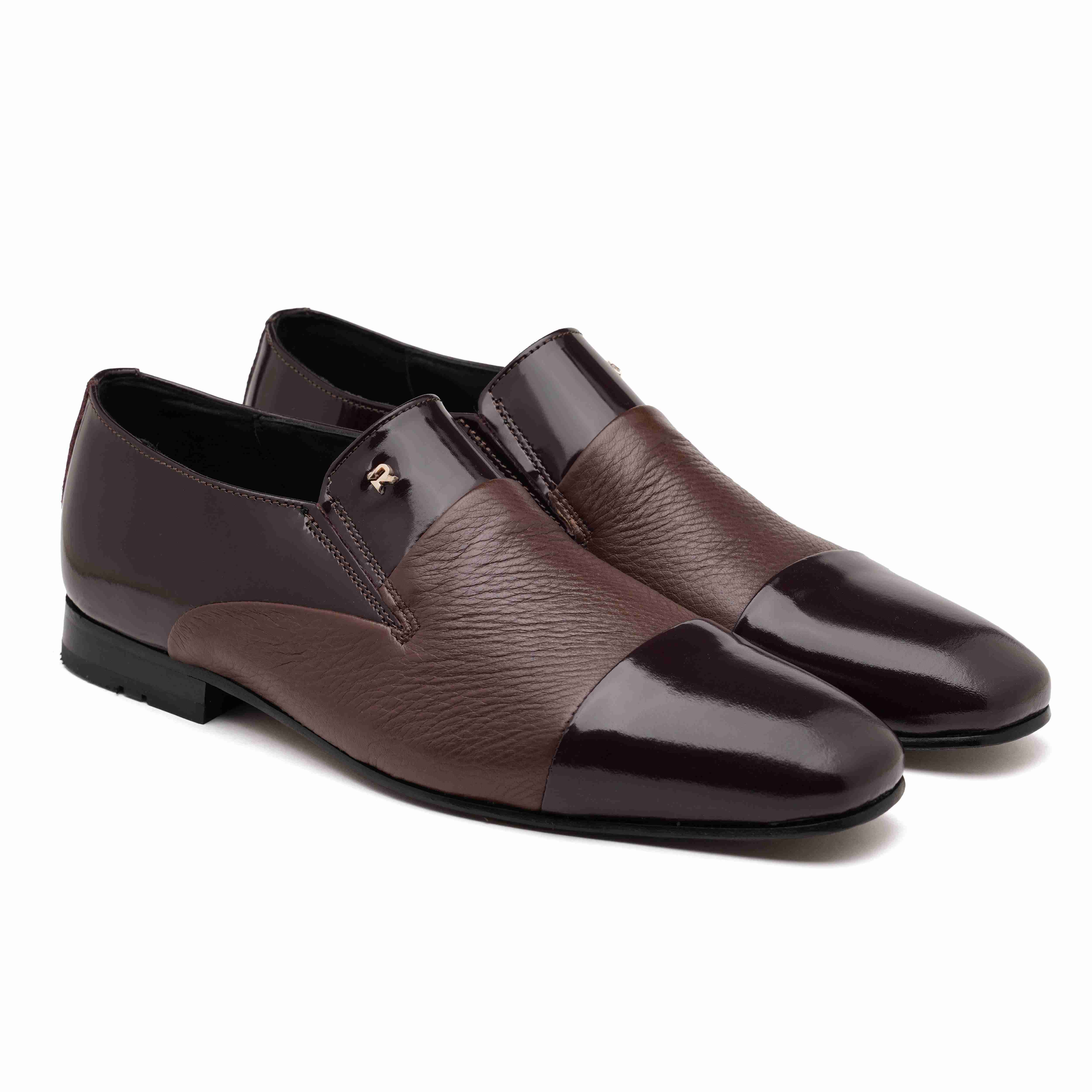 The Axel Ruosh Men Burgundy Deer Leather Shoe