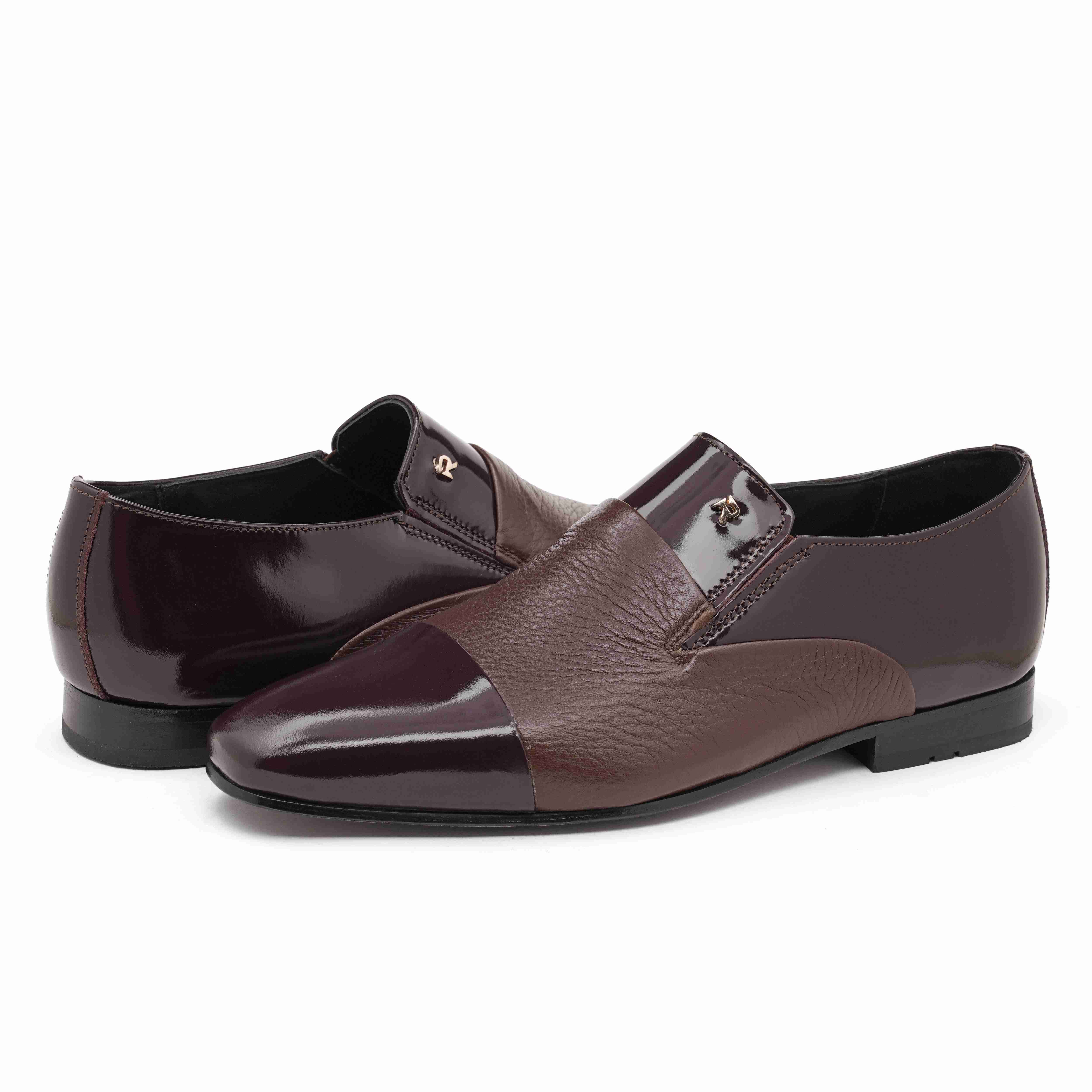 The Axel Ruosh Men Burgundy Deer Leather Shoe