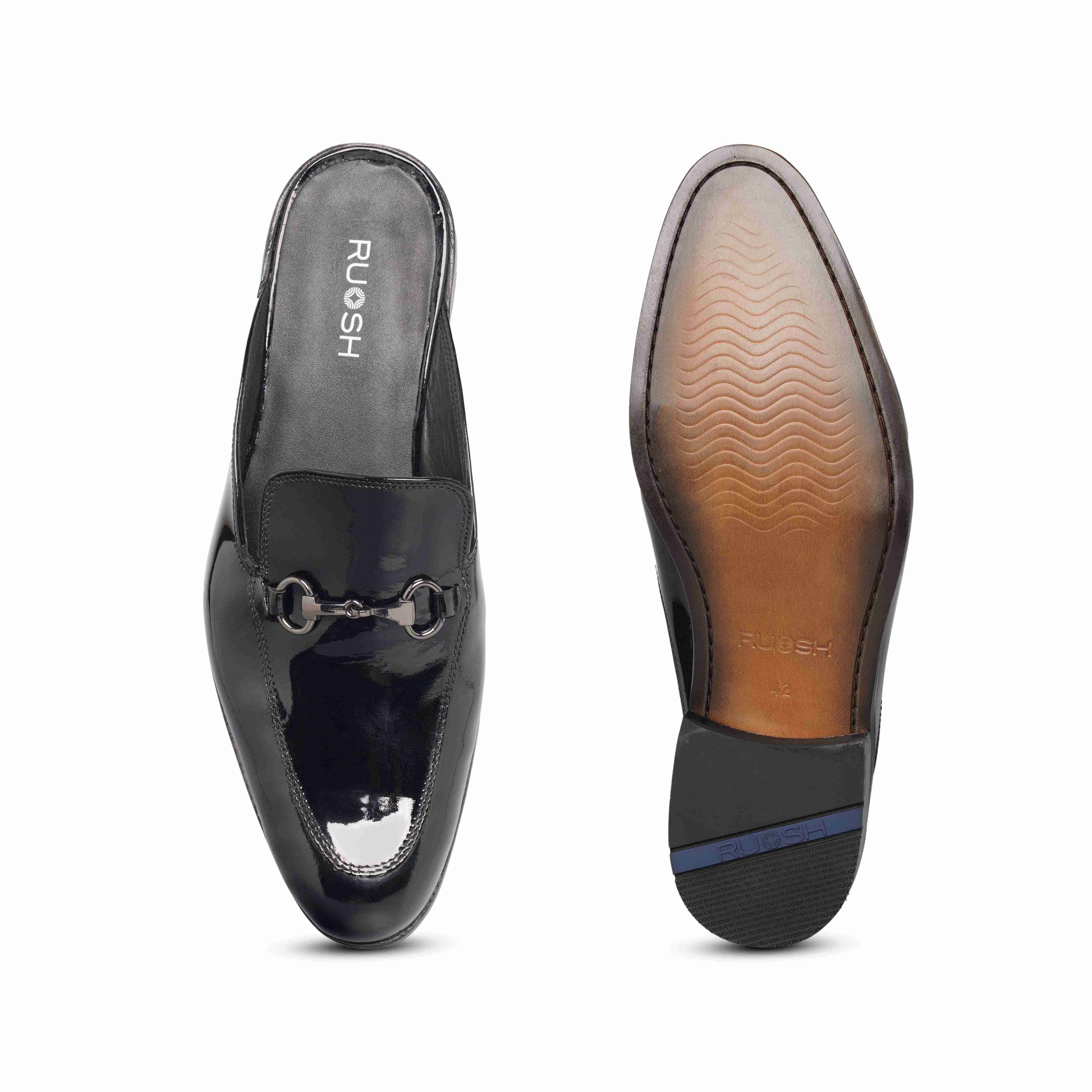 The 117 Ruosh Men Black Patent Mule