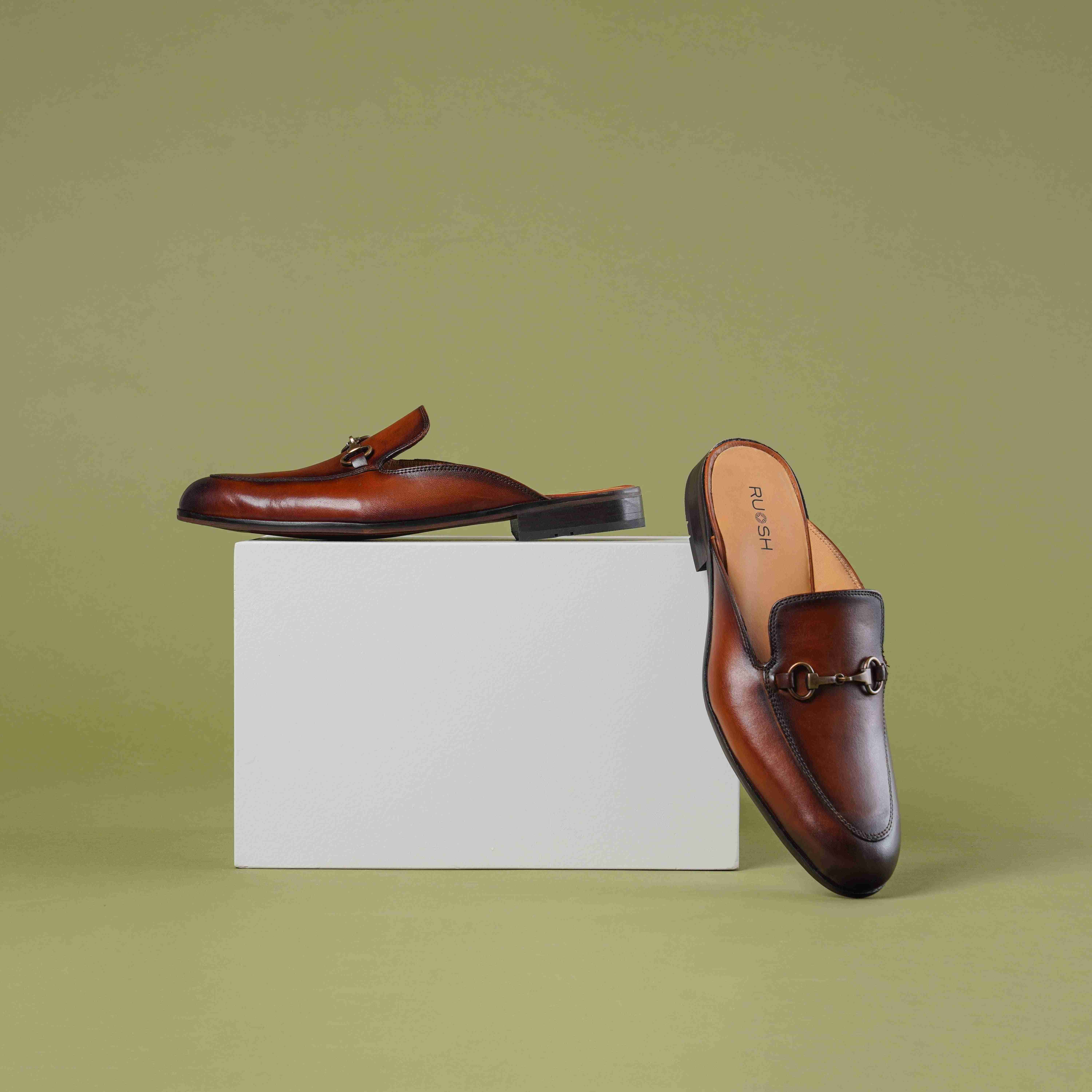 The 117 Ruosh Men Tan Occasion Mule