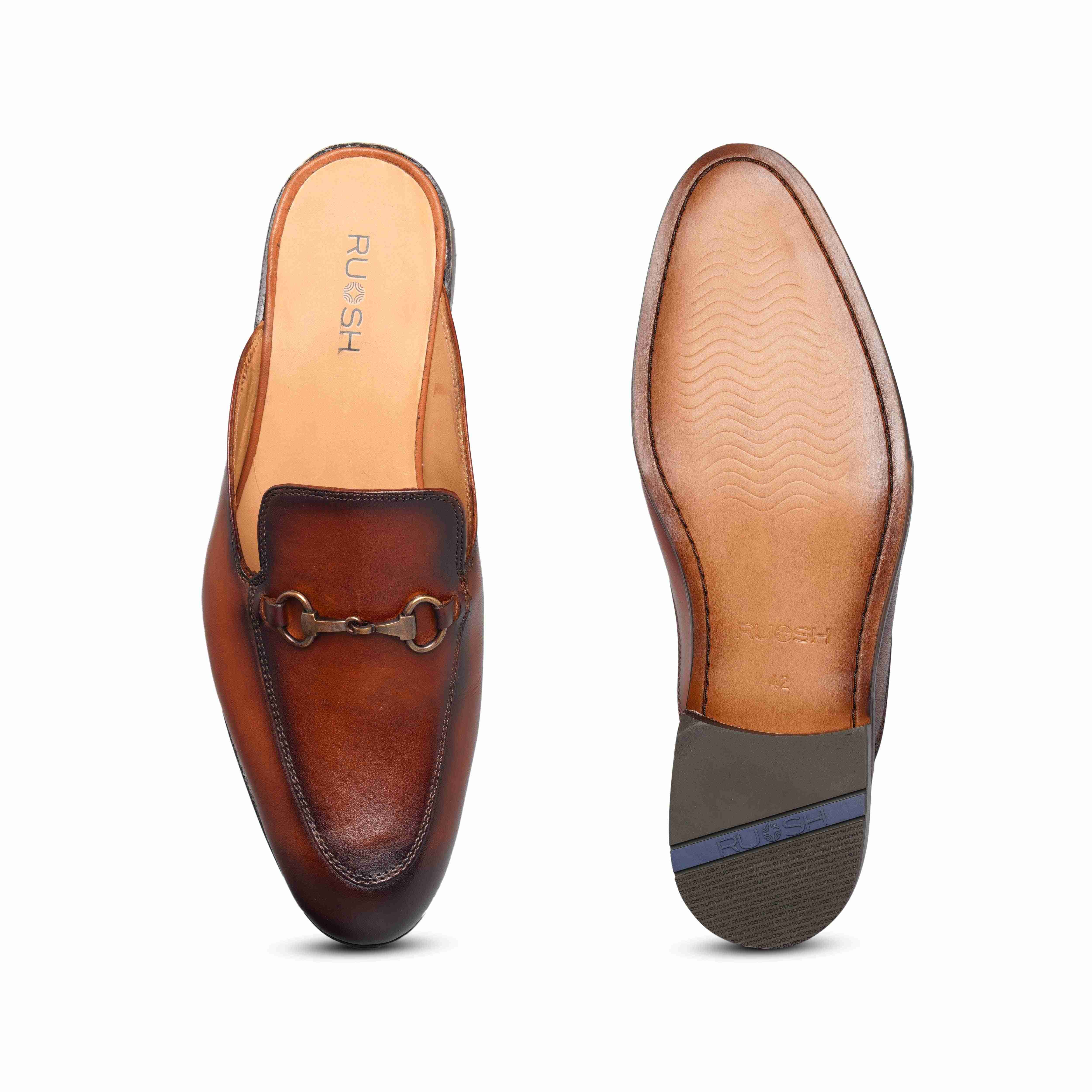 The 117 Ruosh Men Tan Occasion Mule