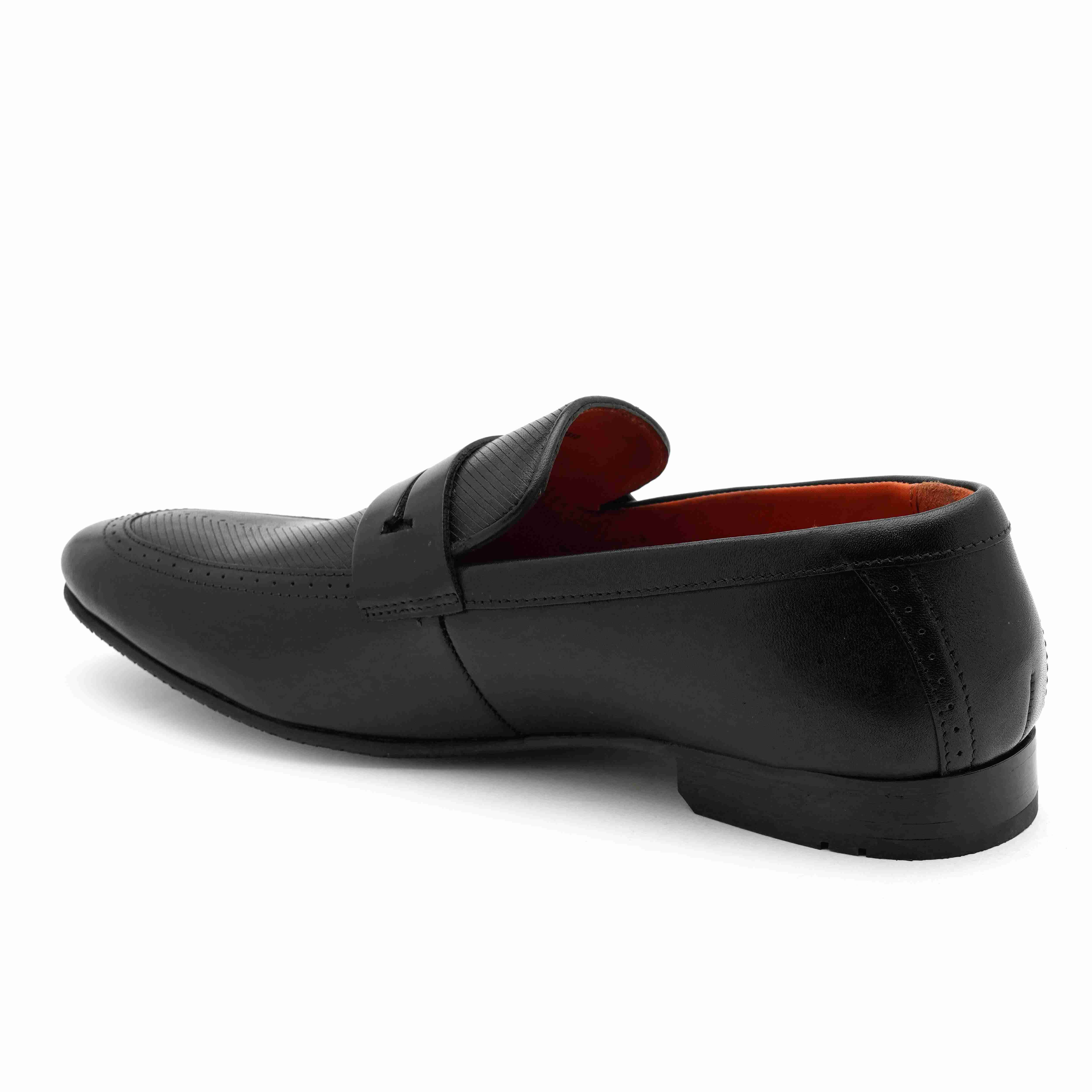 The Davis Ruosh Men Black Occasion Slip-On