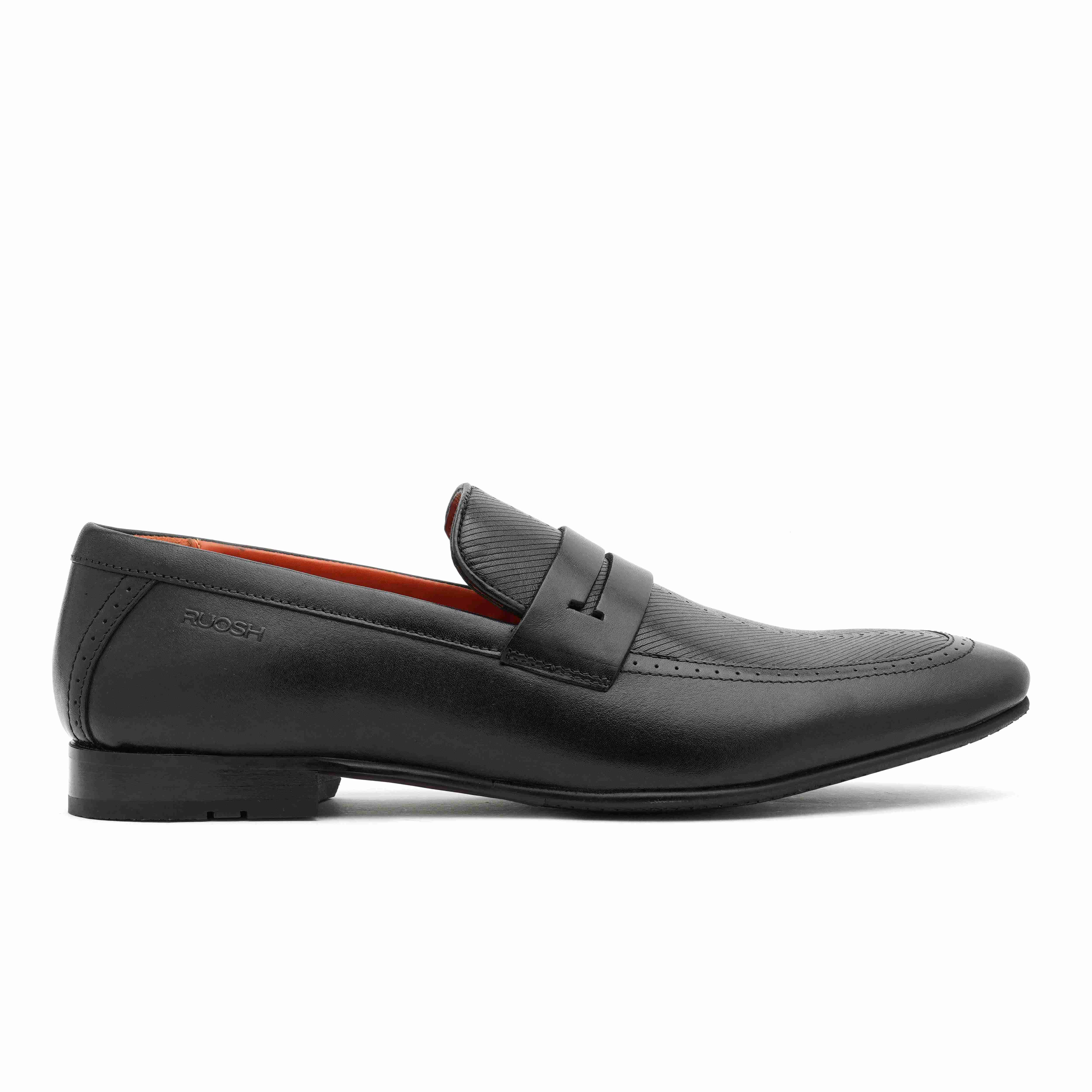 The Davis Ruosh Men Black Occasion Slip-On