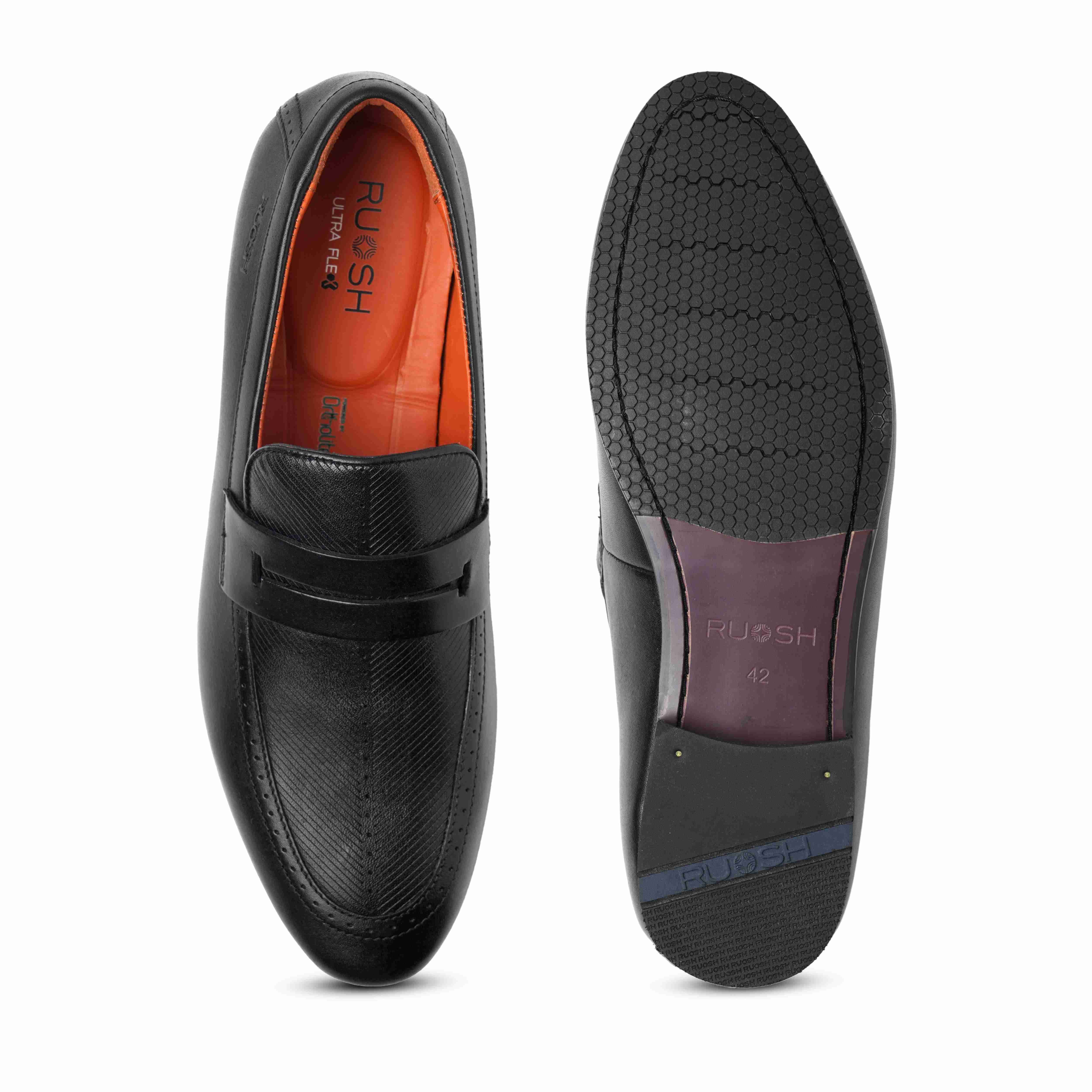 The Davis Ruosh Men Black Occasion Slip-On