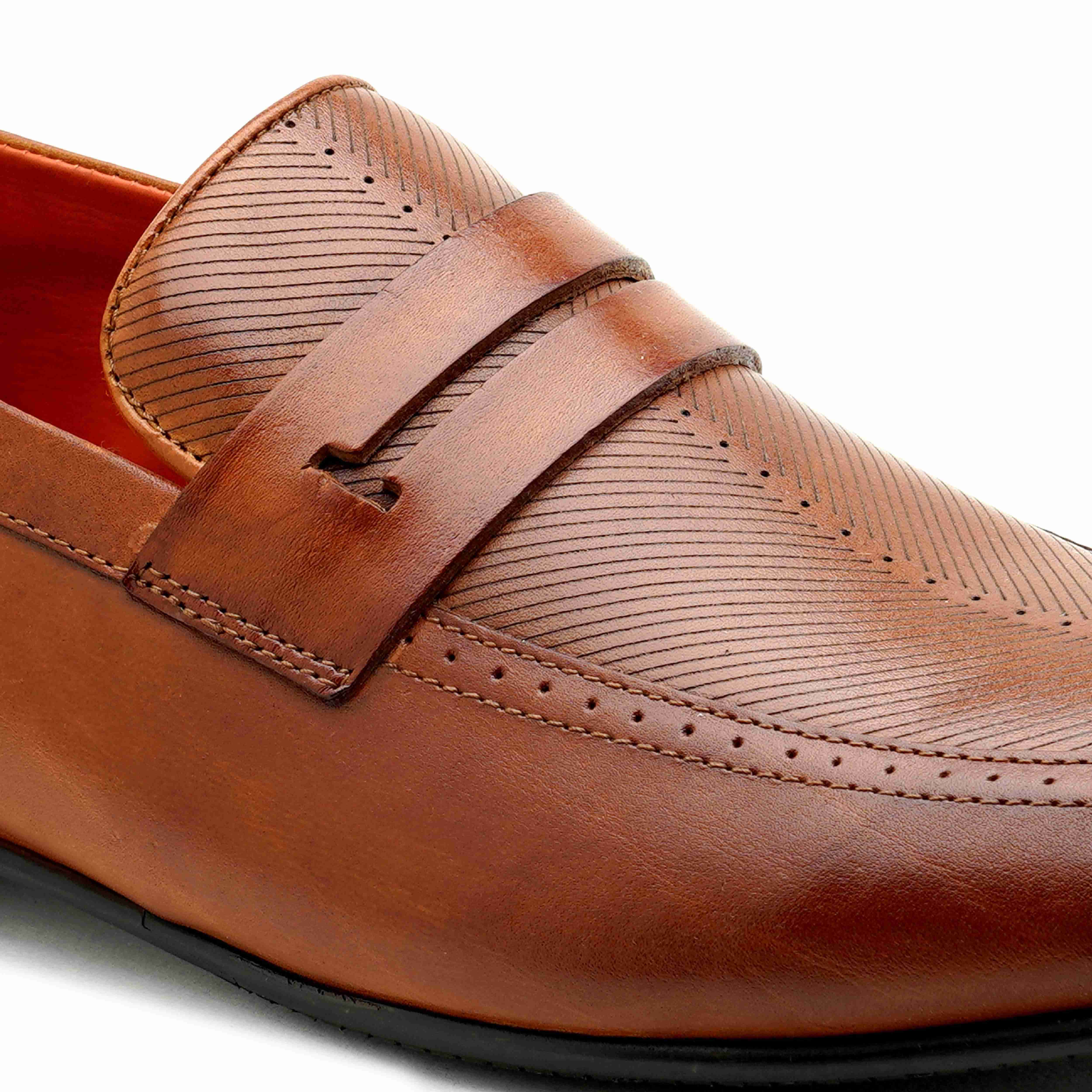 The Davis Ruosh Men Tan Occasion Slip-On