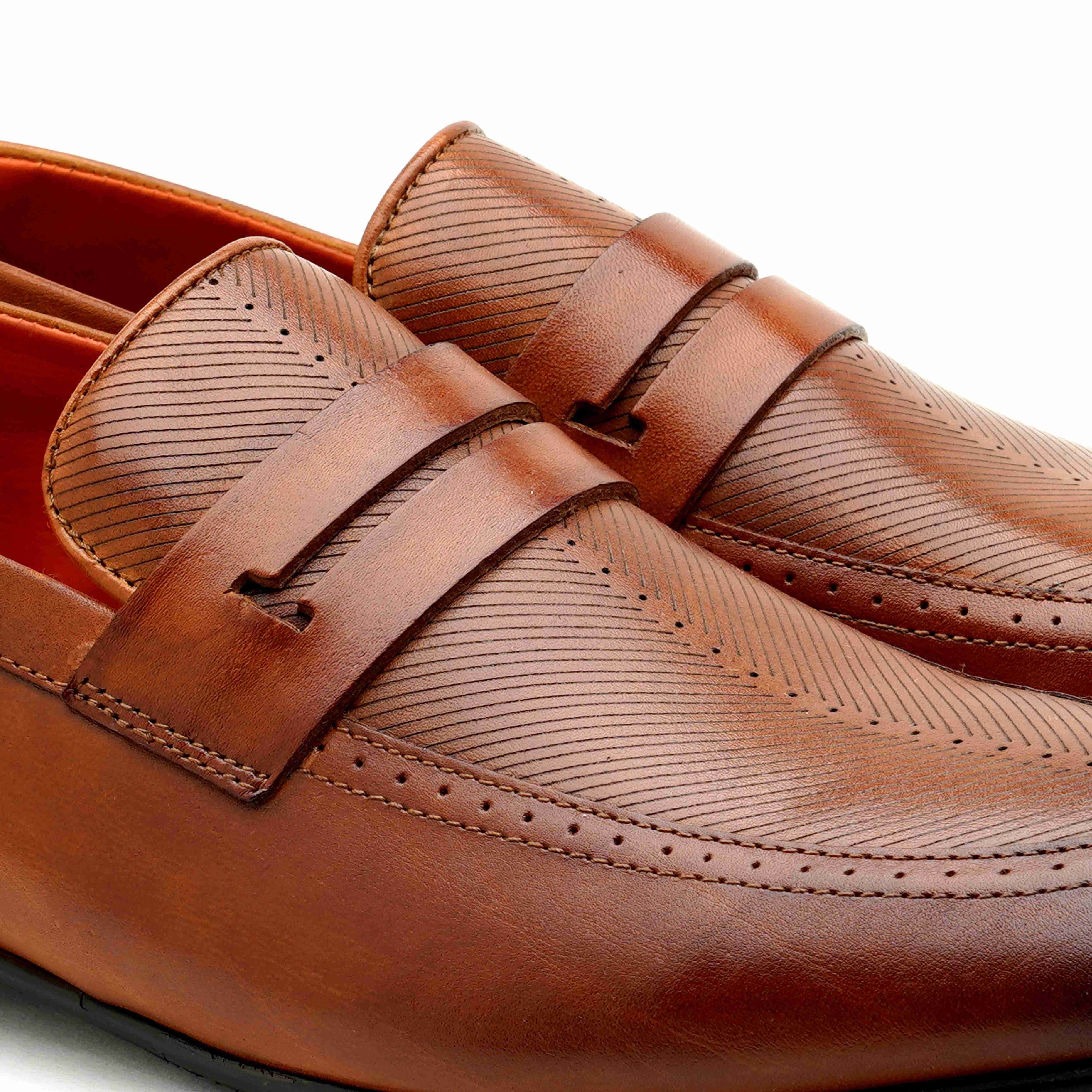 The Davis Ruosh Men Tan Occasion Slip-On