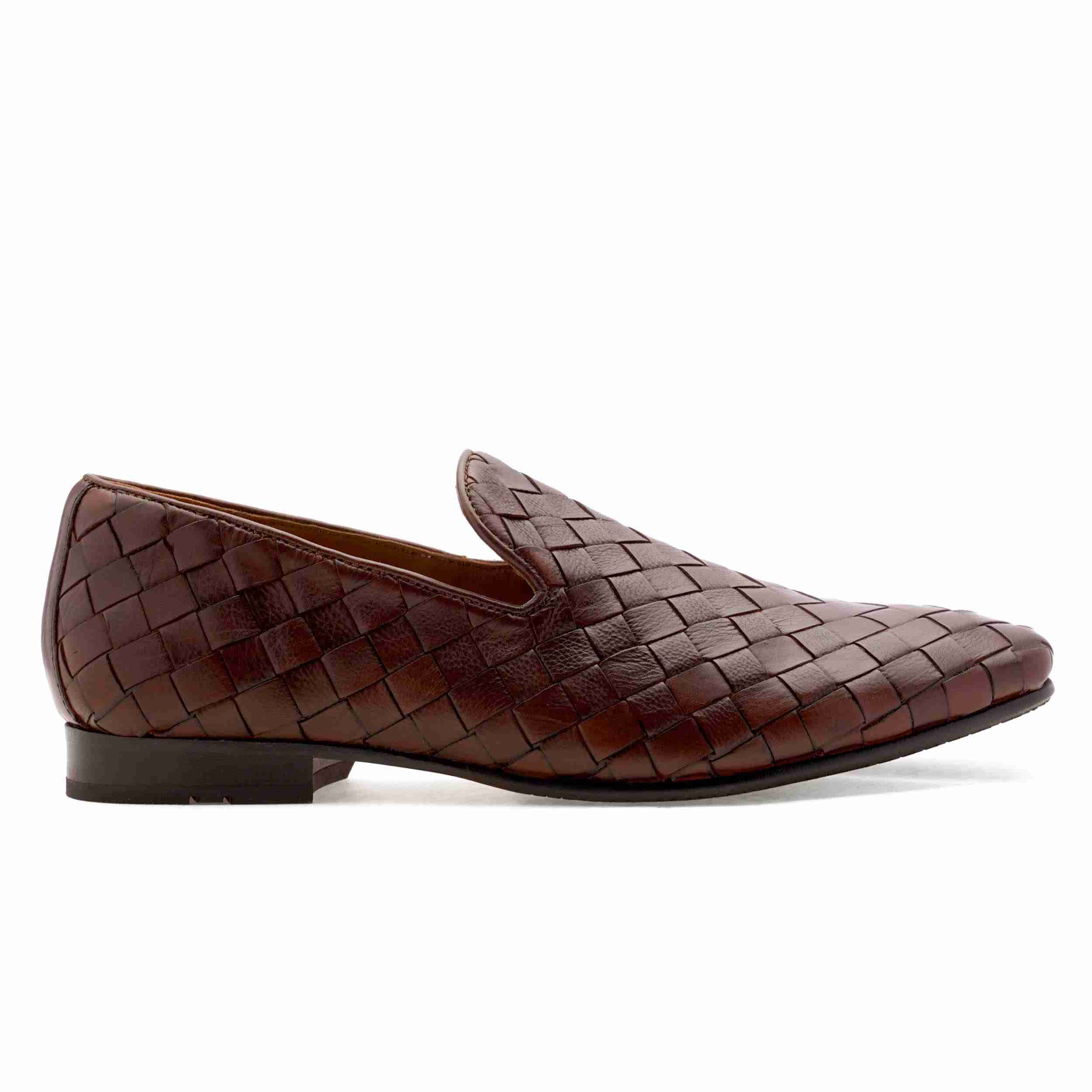The Cusko Tan Men Woven Occasion Slip-On Ruosh
