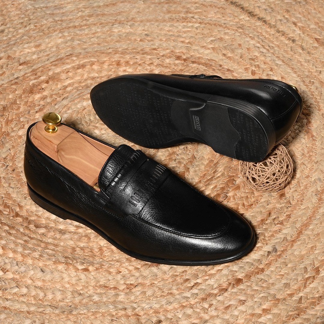 The Loki Black Men Occasion Slip-On Ruosh