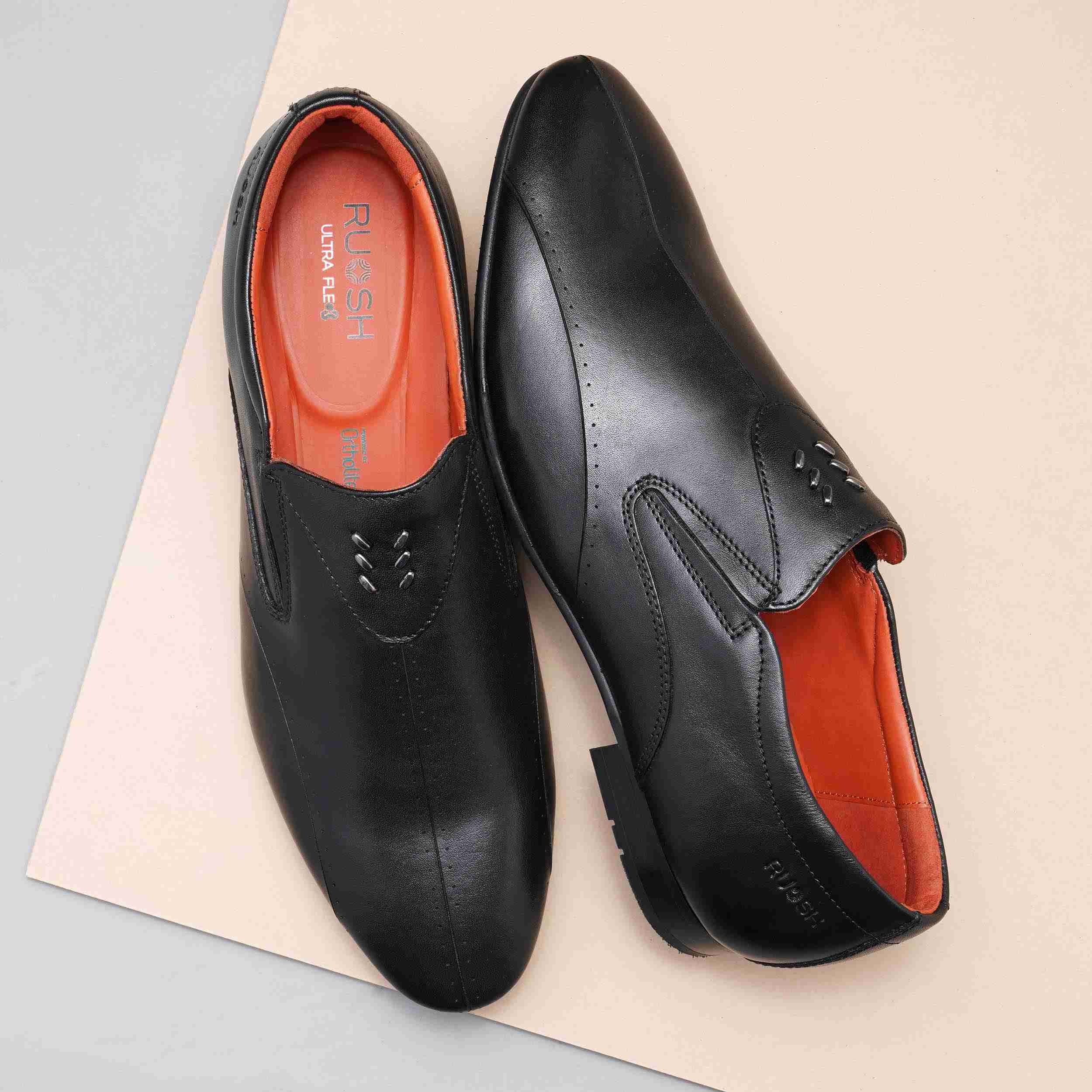 The Tera Ruosh Men Black Occasion Slip-On