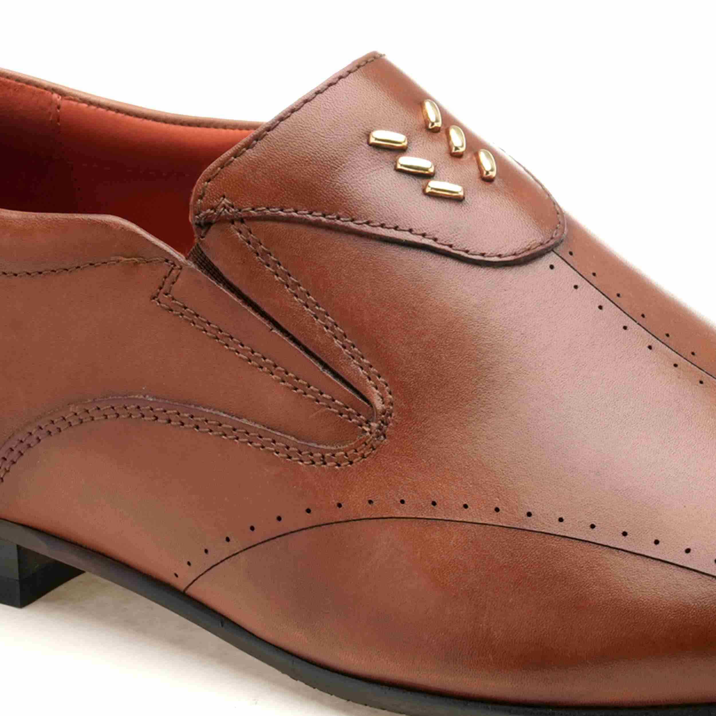 The Tera Ruosh Men Tan Occasion Slip-On