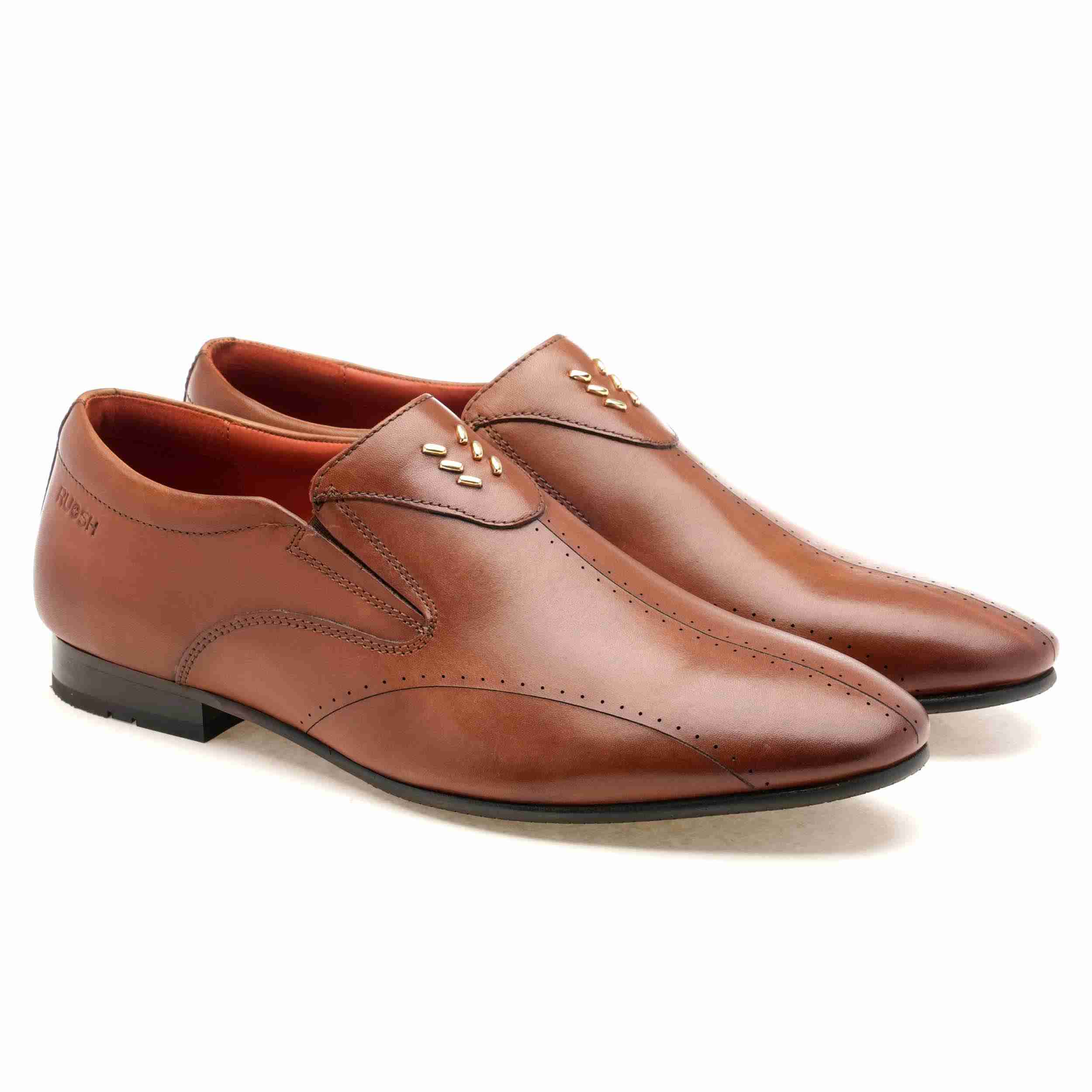 The Tera Ruosh Men Tan Occasion Slip-On