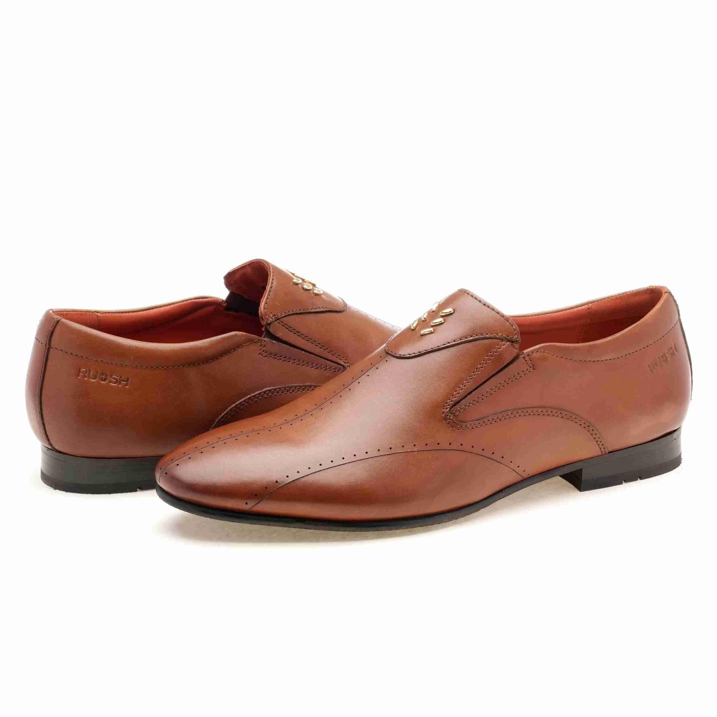 The Tera Ruosh Men Tan Occasion Slip-On