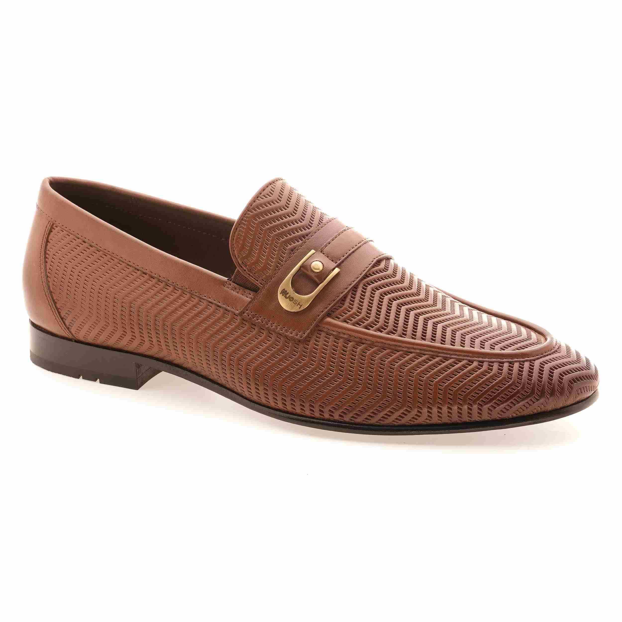 The Duke Tan Men Occasion Textured Slip On Ruosh