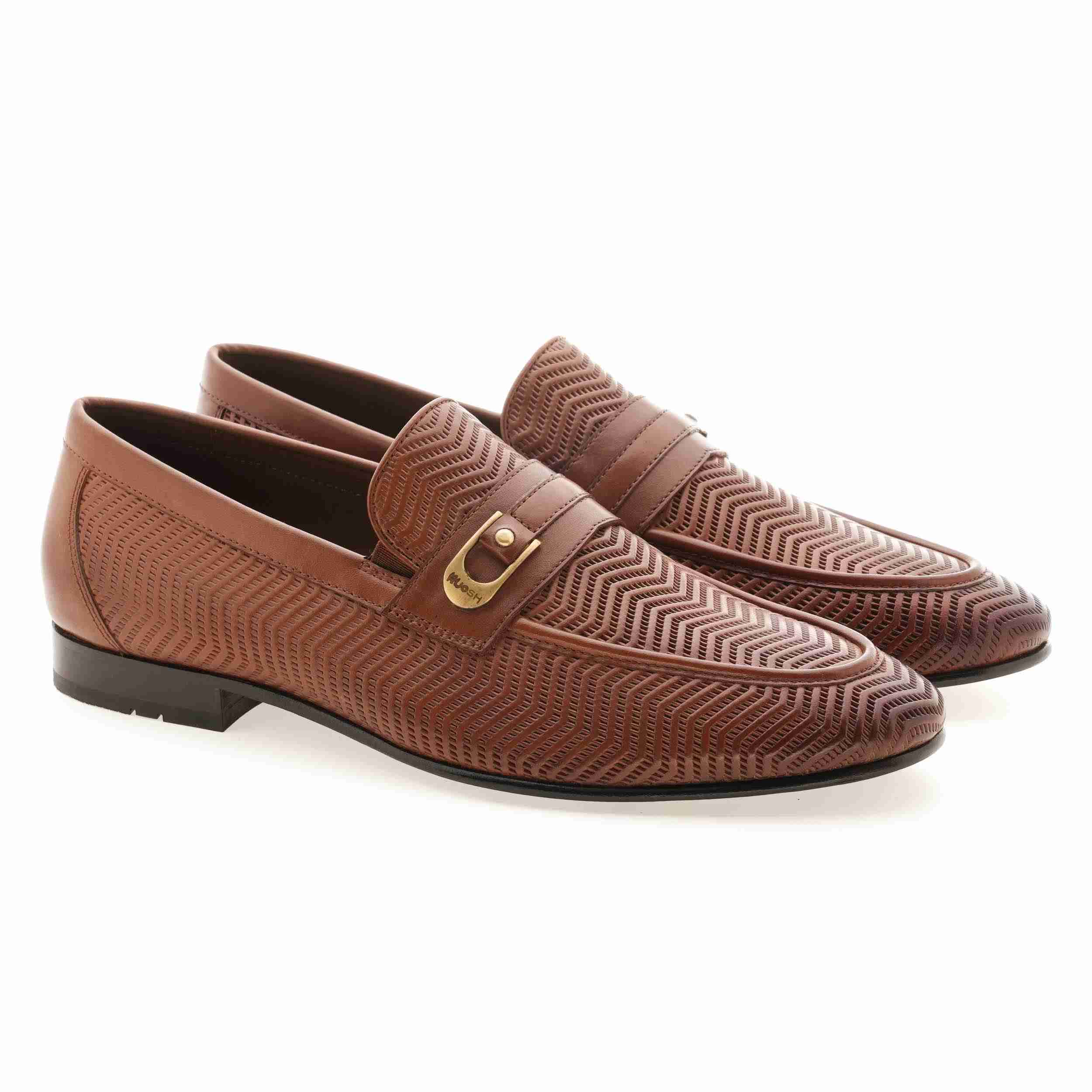 The Duke Tan Men Occasion Textured Slip On Ruosh