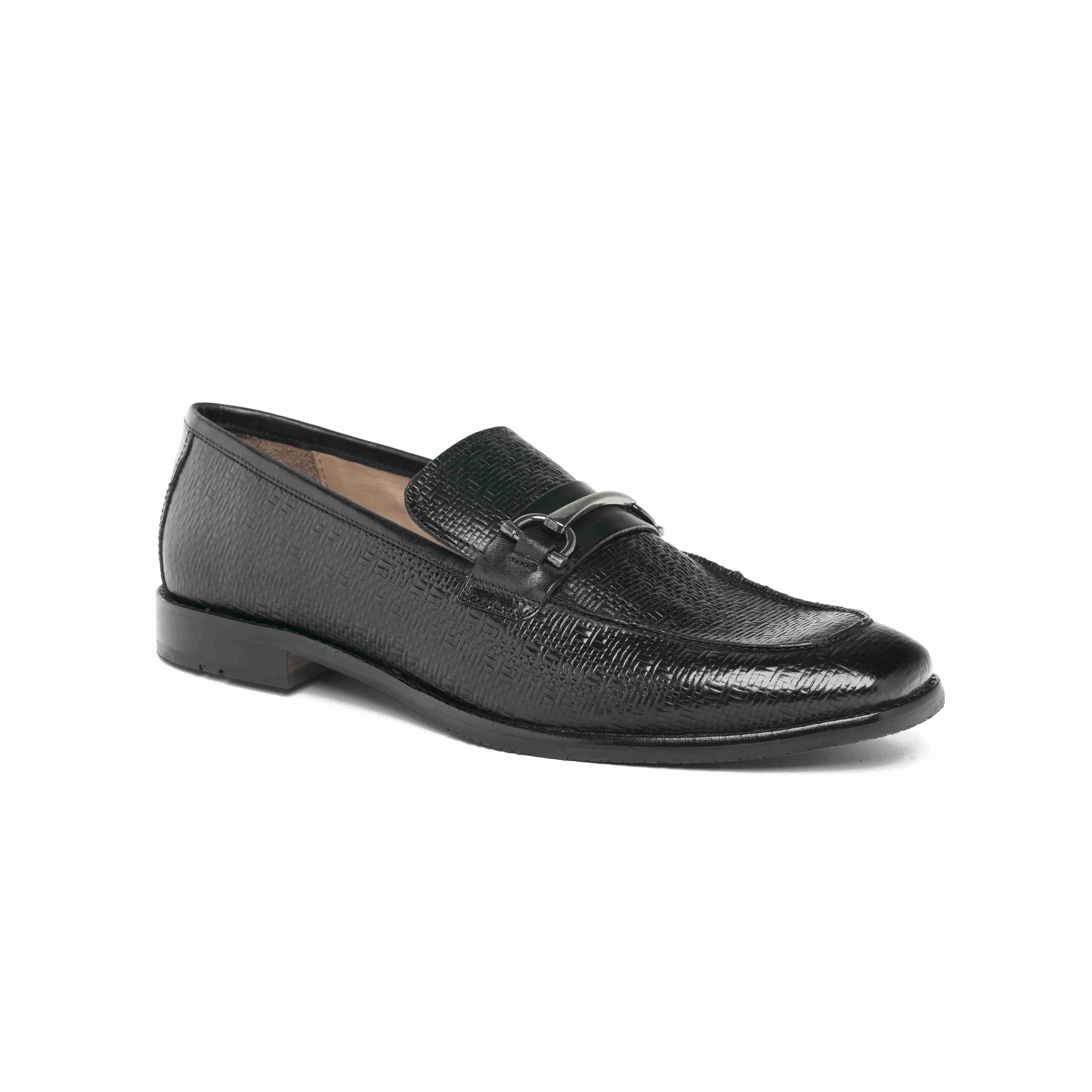 The Battia Ruosh Men Black Formal Slip-On