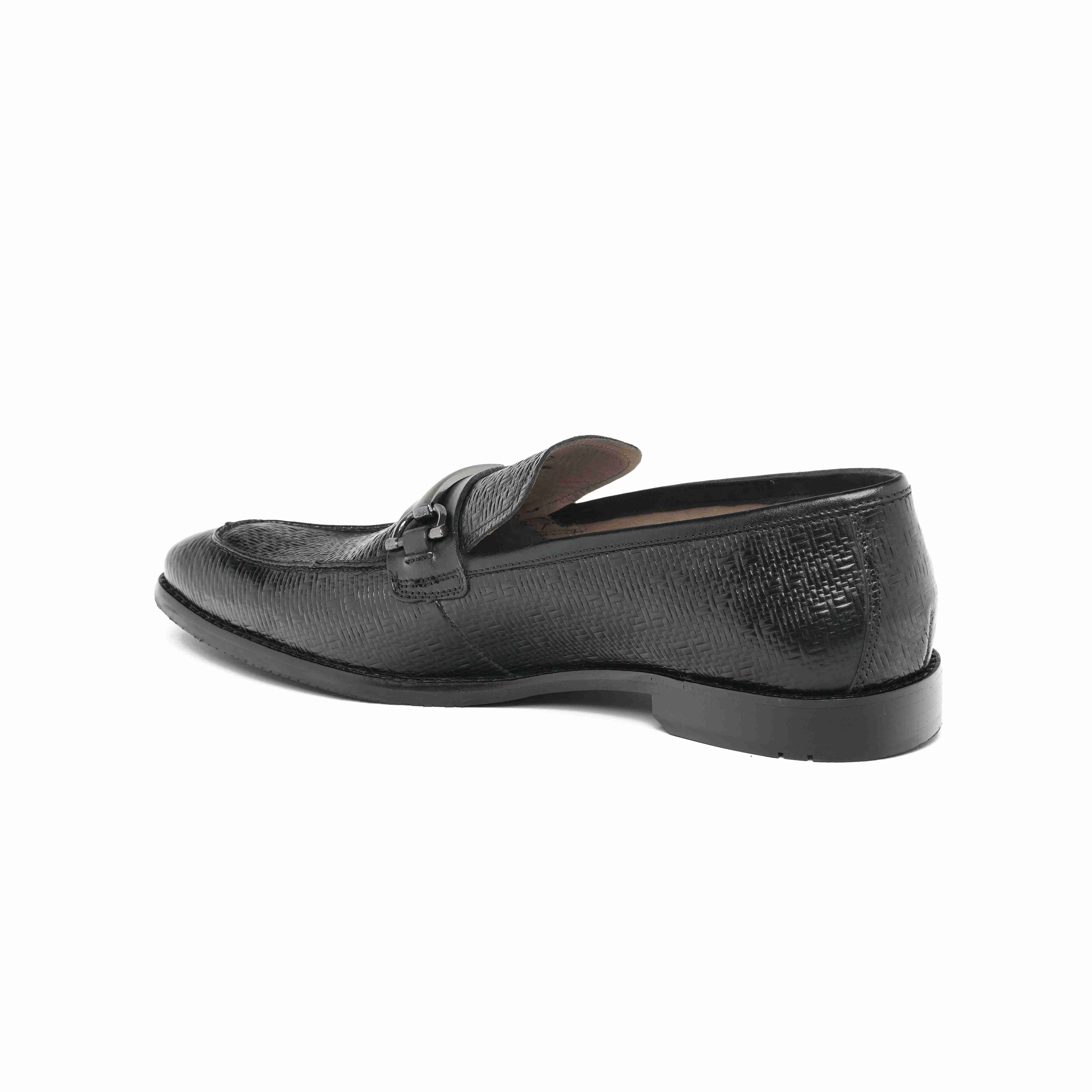 The Battia Ruosh Men Black Formal Slip-On