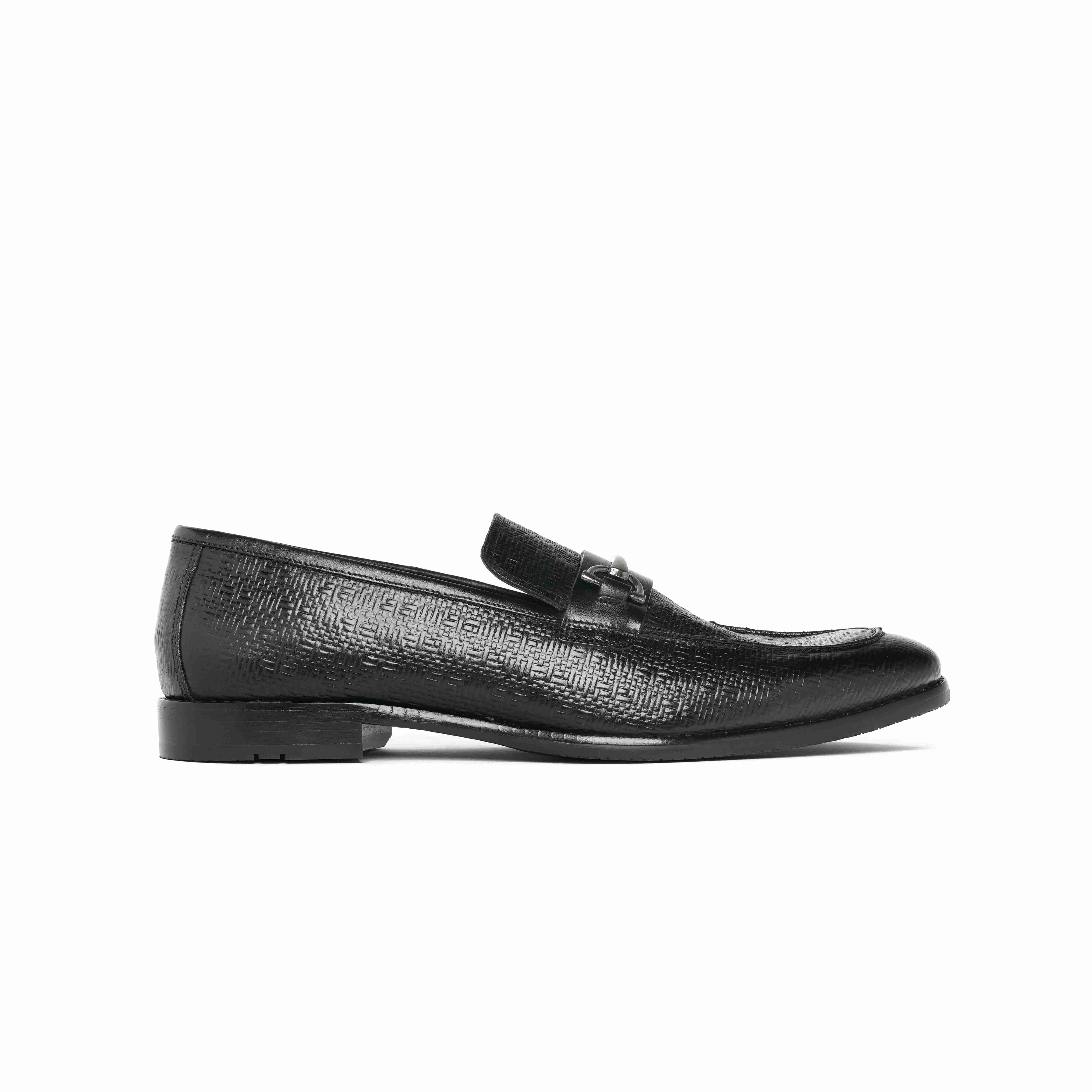 The Battia Ruosh Men Black Formal Slip-On