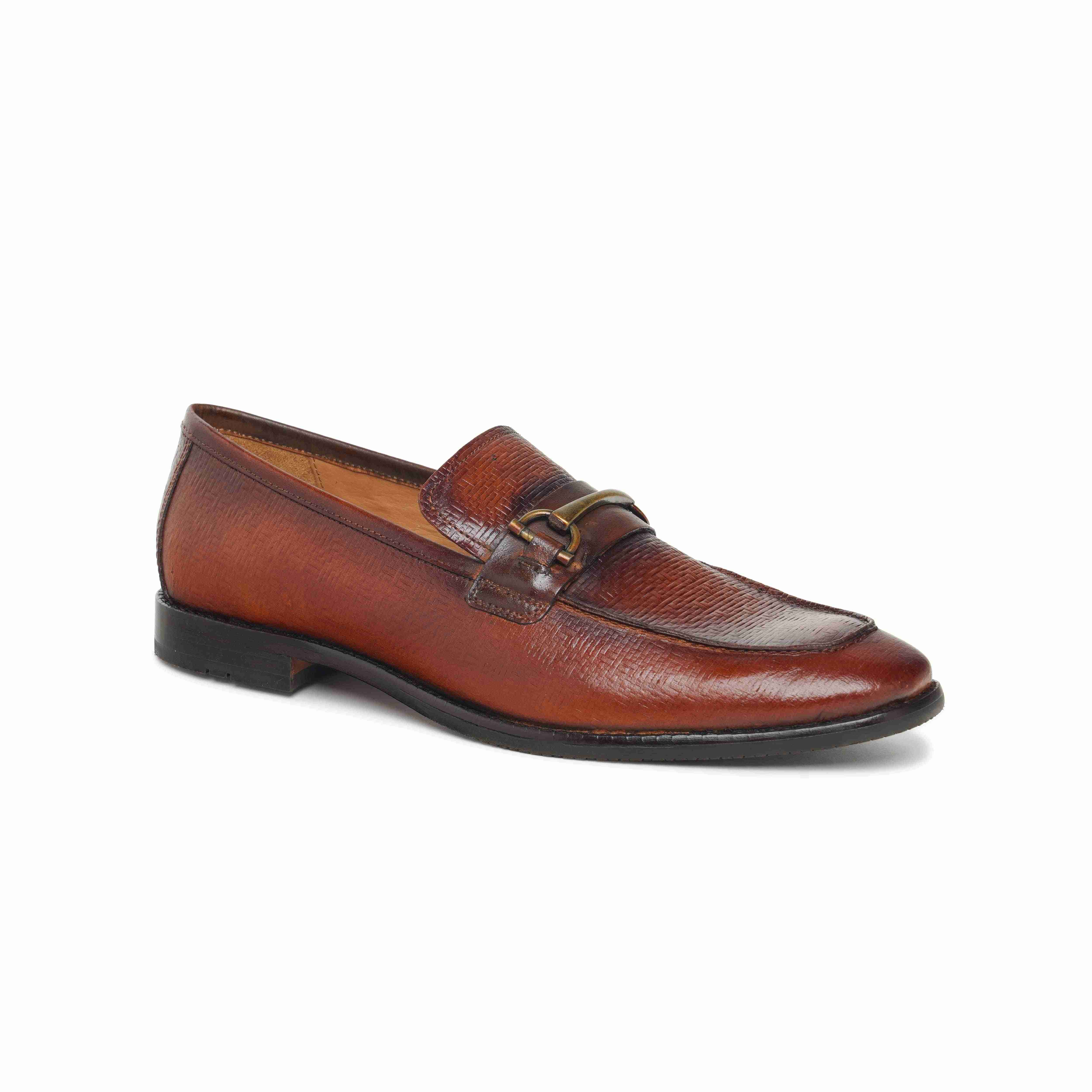 The Battia Ruosh Men Tan Formal Slip-On