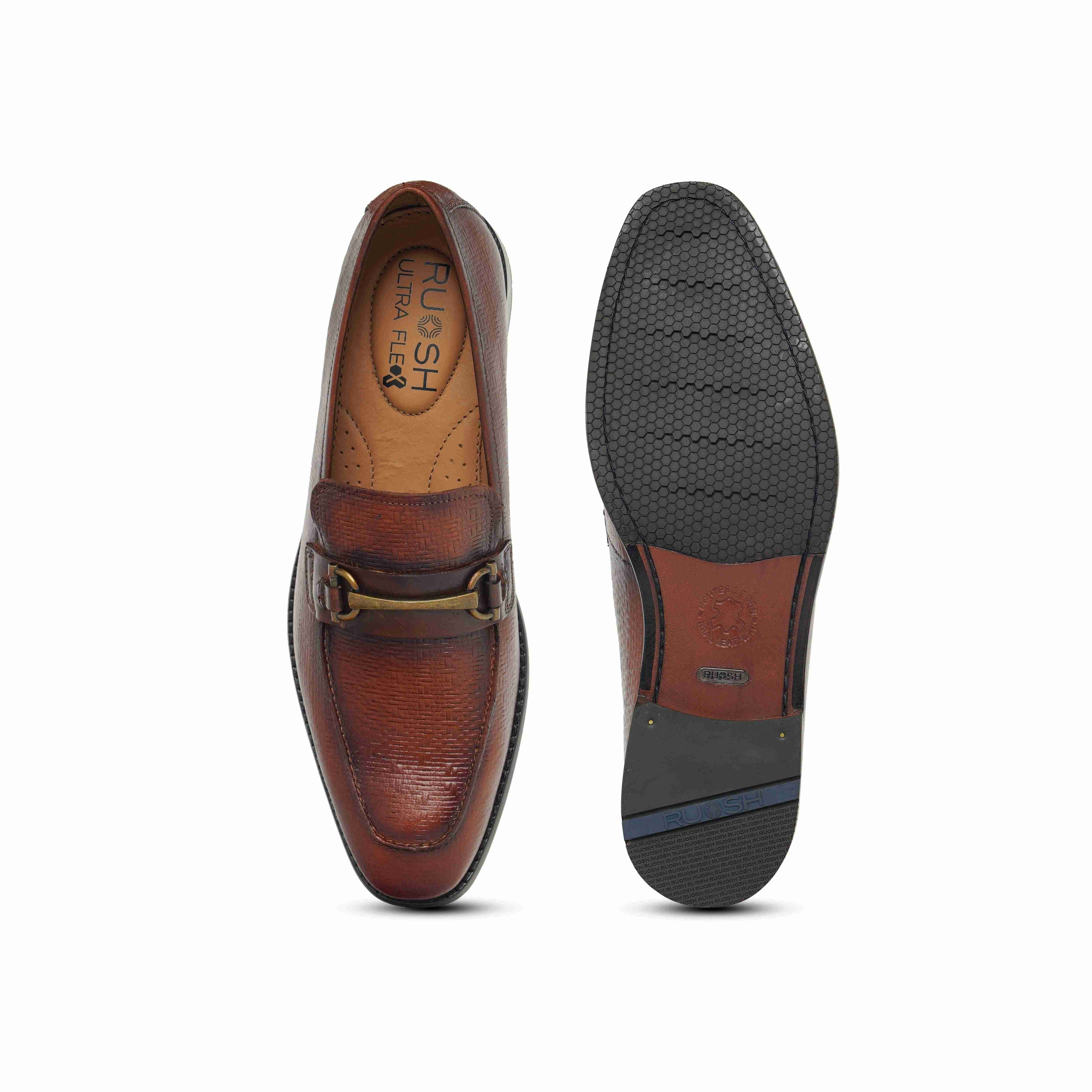 The Battia Ruosh Men Tan Formal Slip-On