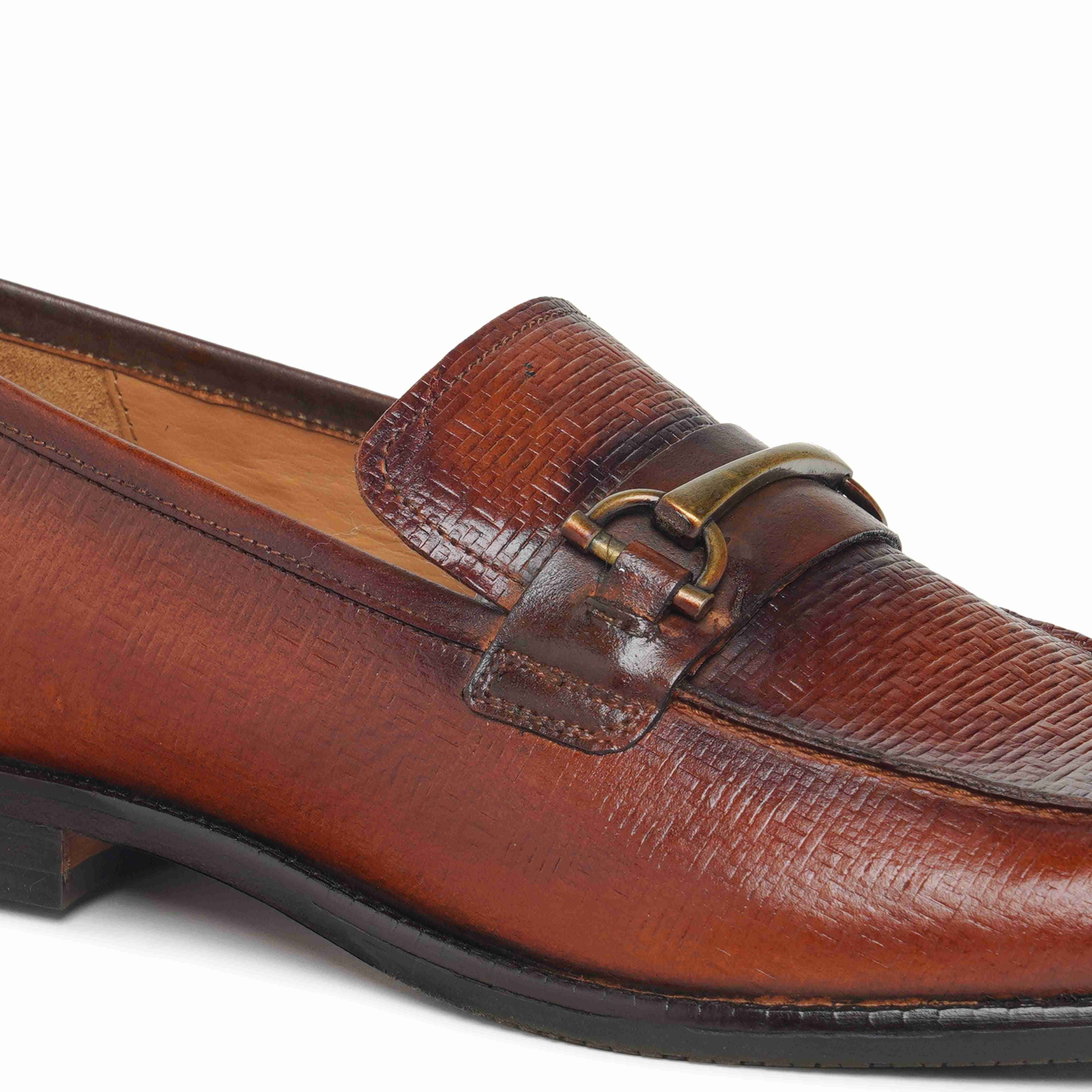 The Battia Ruosh Men Tan Formal Slip-On