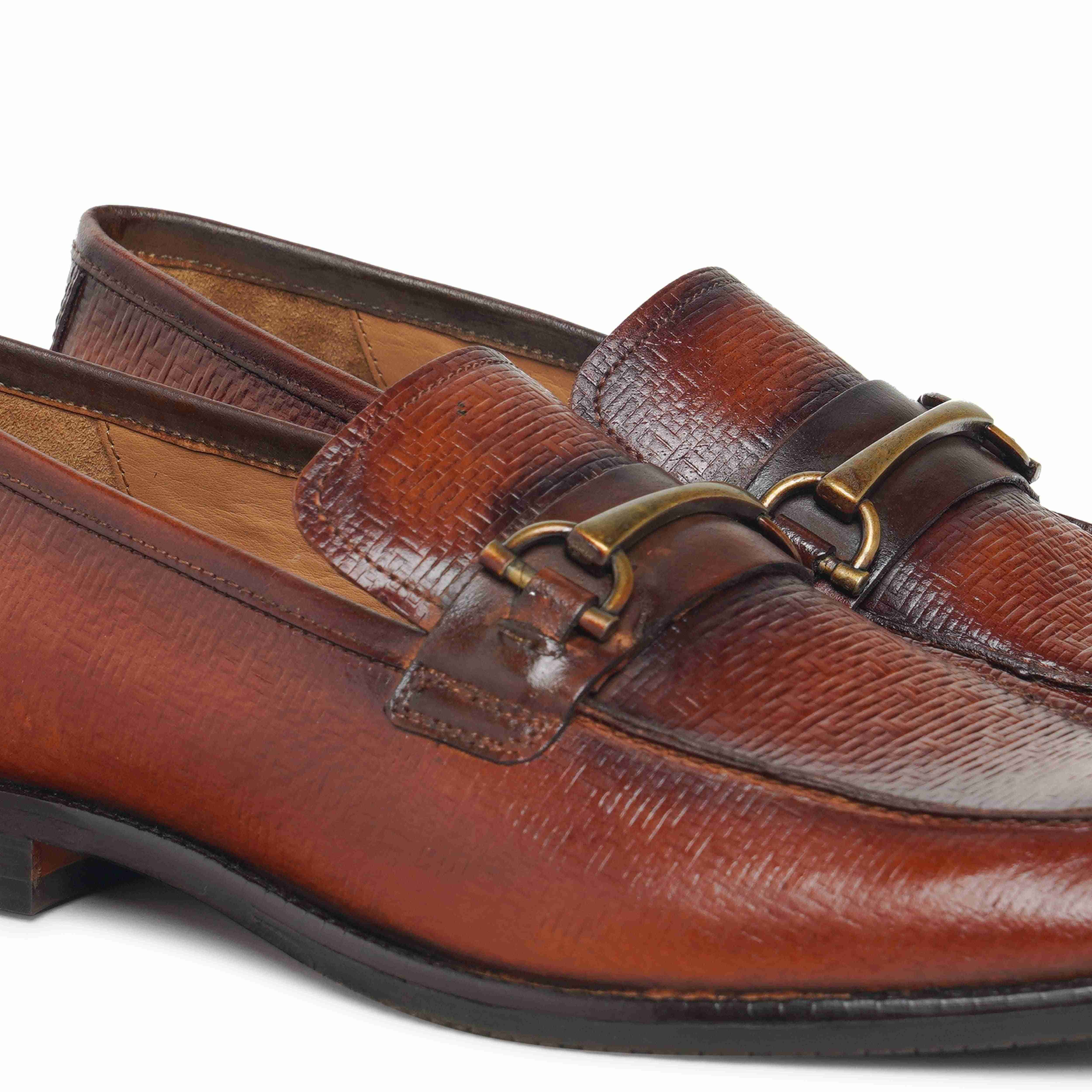 The Battia Ruosh Men Tan Formal Slip-On