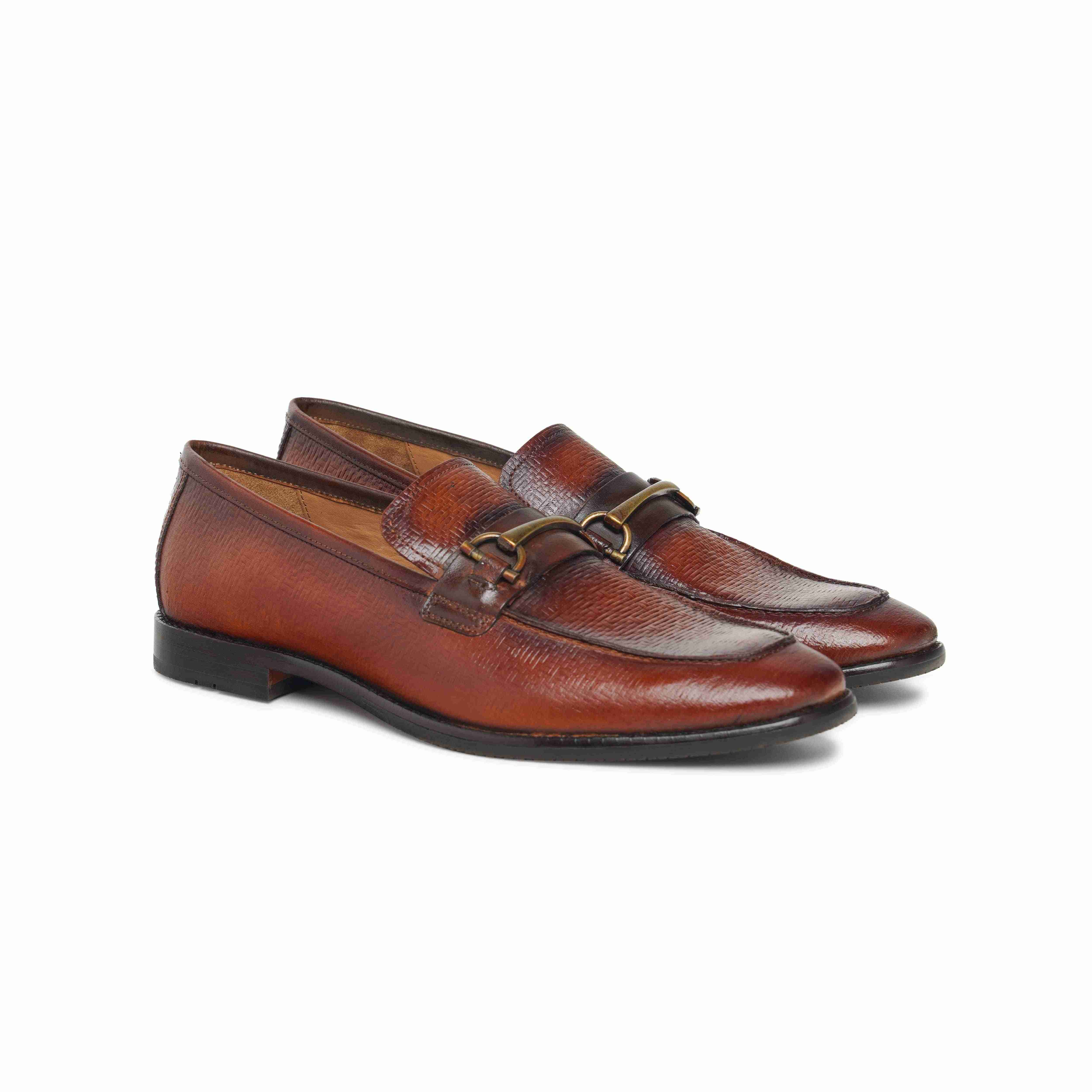 The Battia Ruosh Men Tan Formal Slip-On