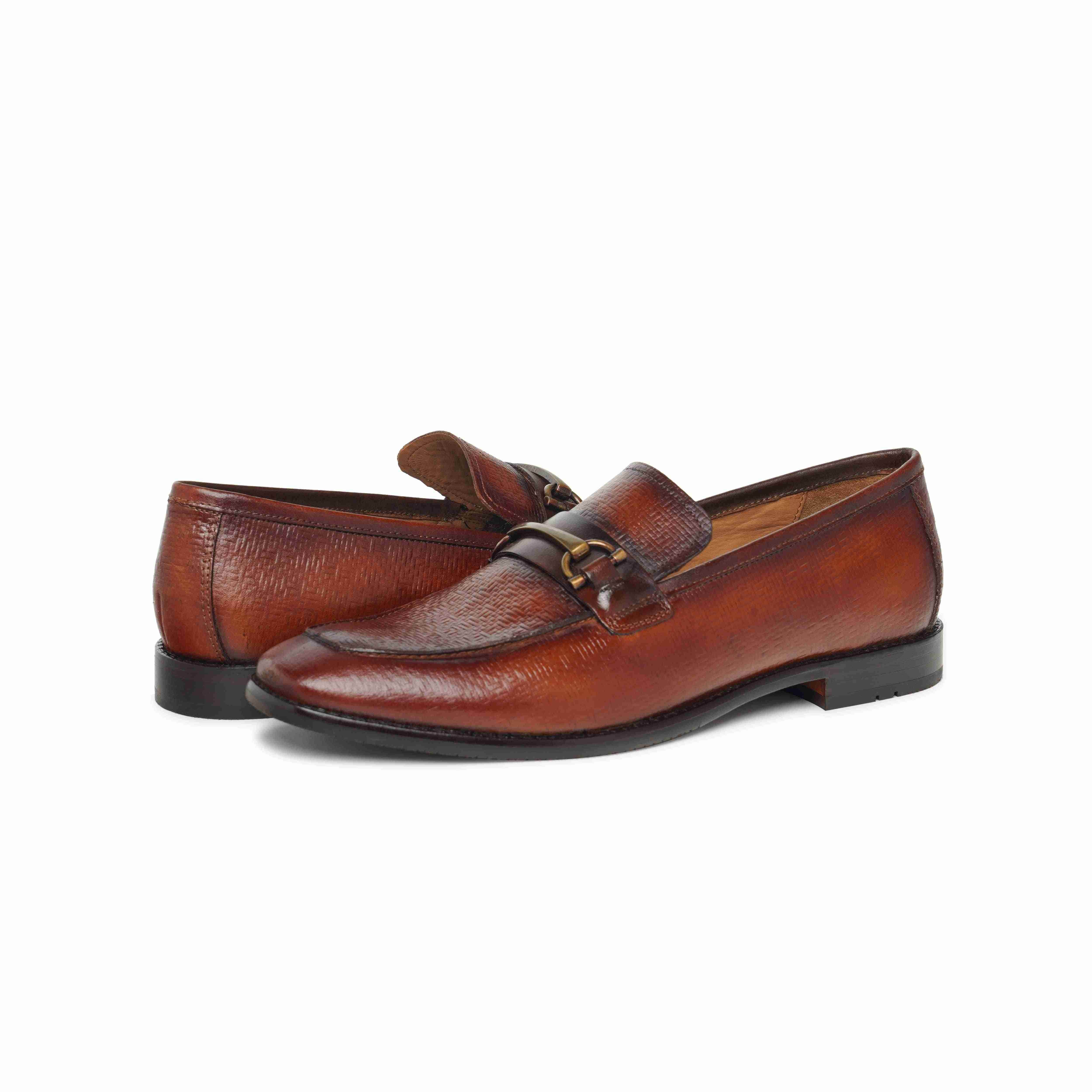 The Battia Ruosh Men Tan Formal Slip-On