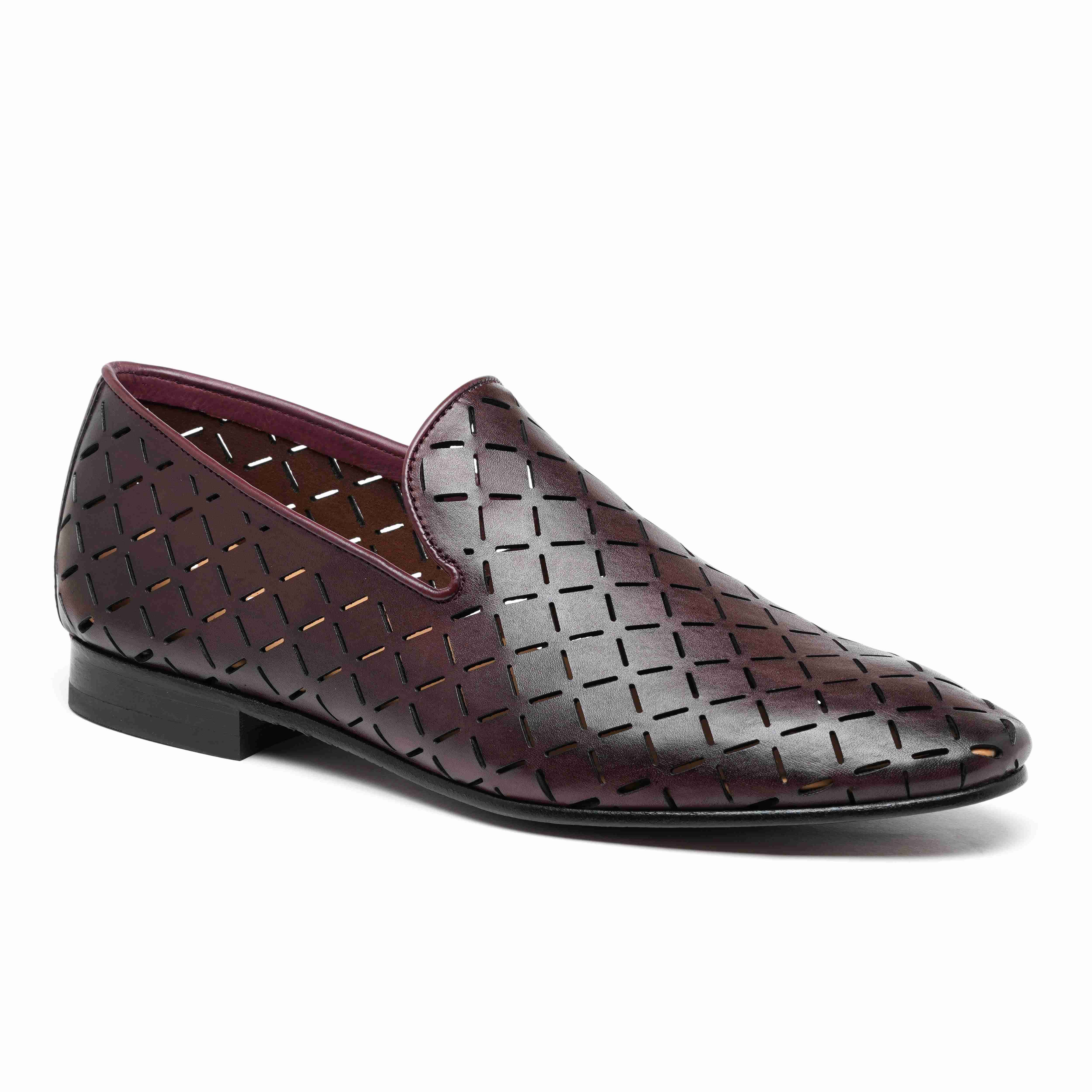 The Kotan Ruosh Men Burgundy Occasion Slip-On