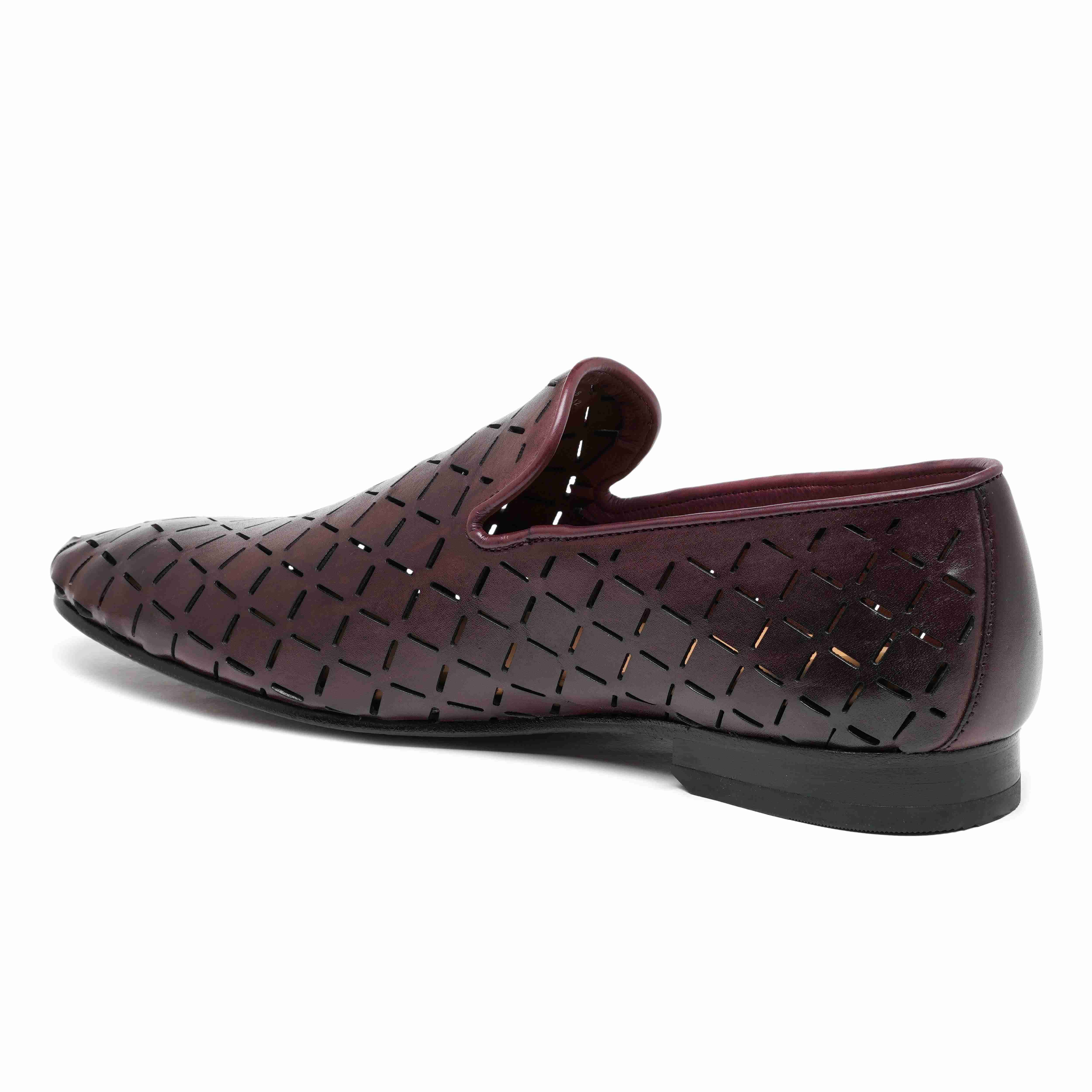 The Kotan Ruosh Men Burgundy Occasion Slip-On