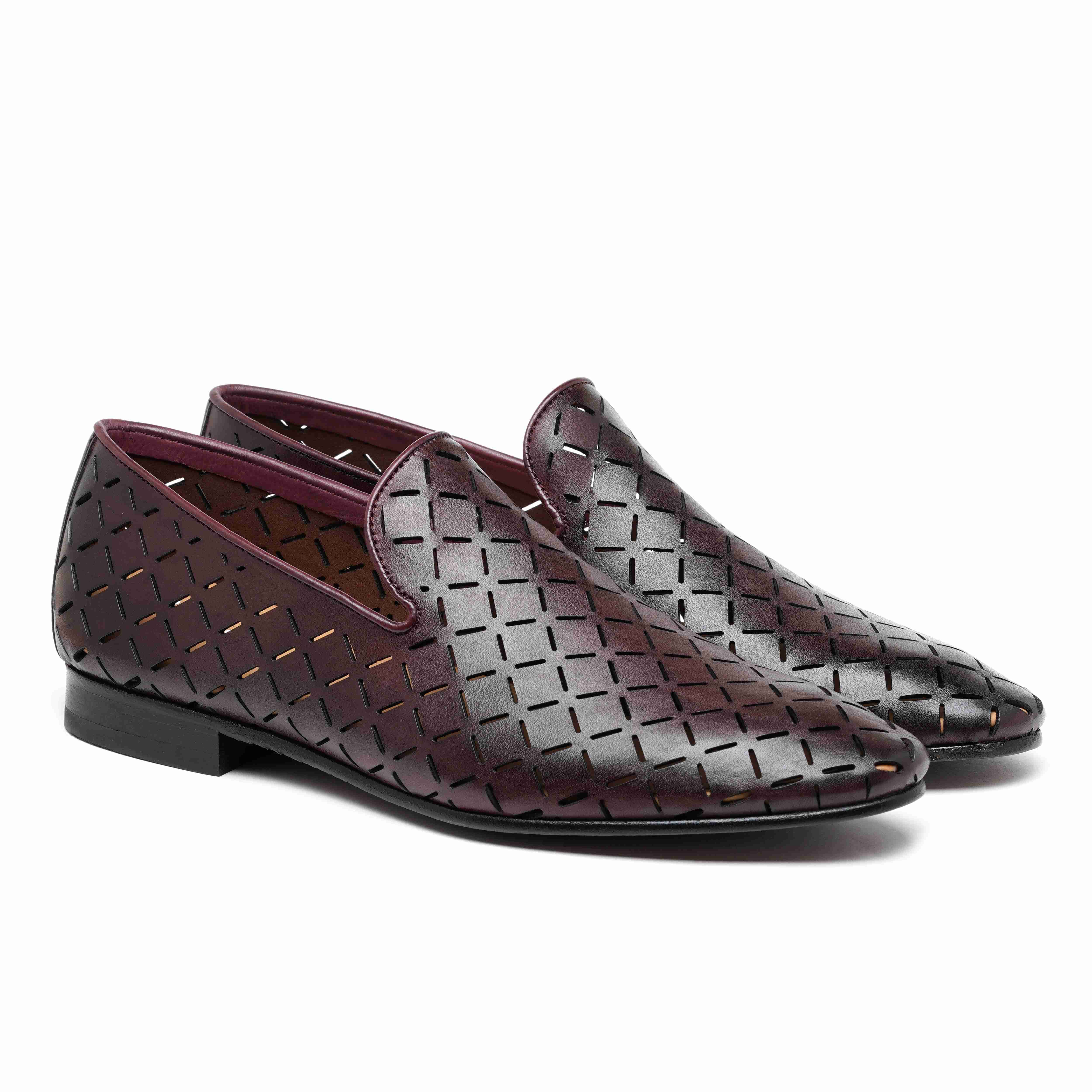 The Kotan Ruosh Men Burgundy Occasion Slip-On