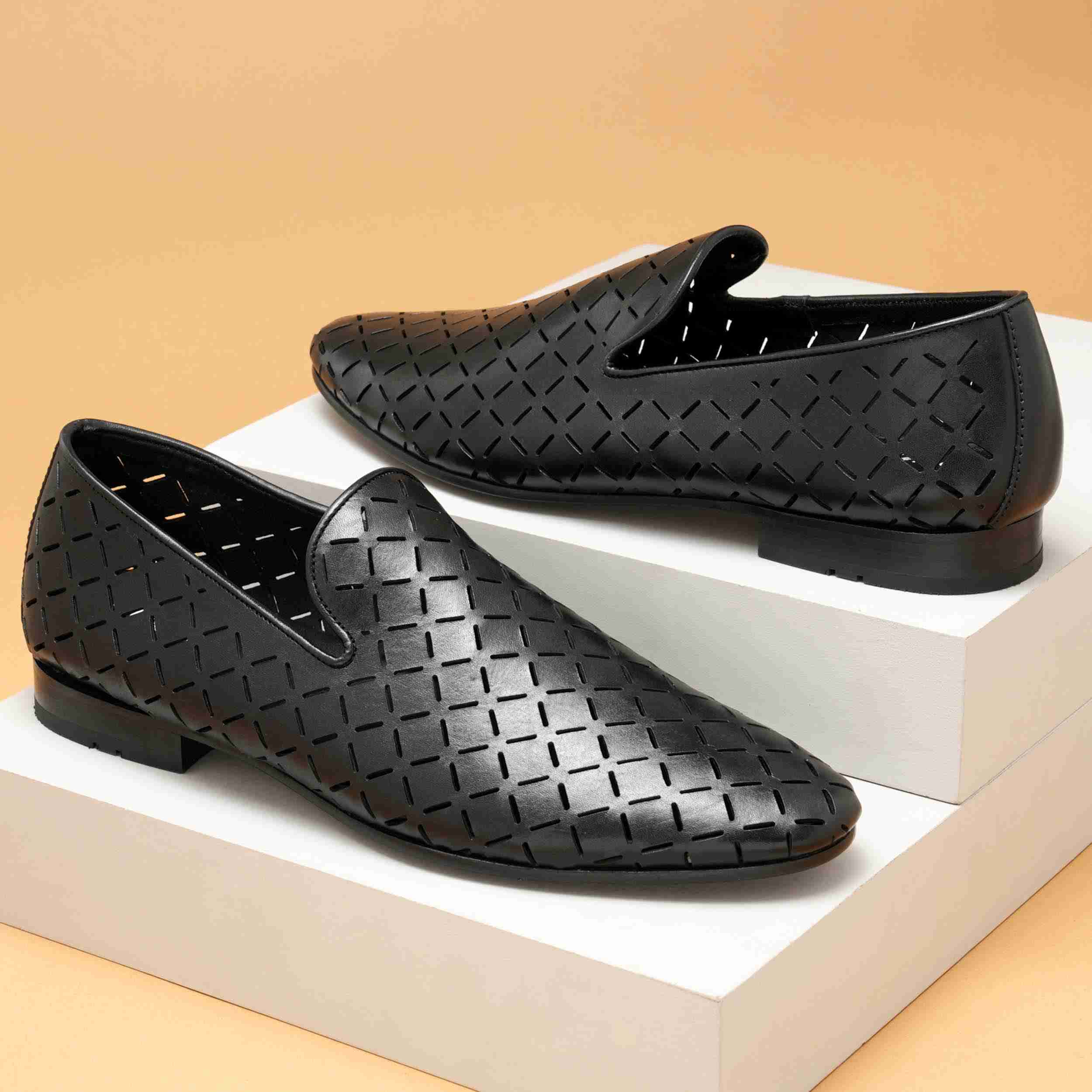 The Paul Ruosh Men Black Occasion Slip-On
