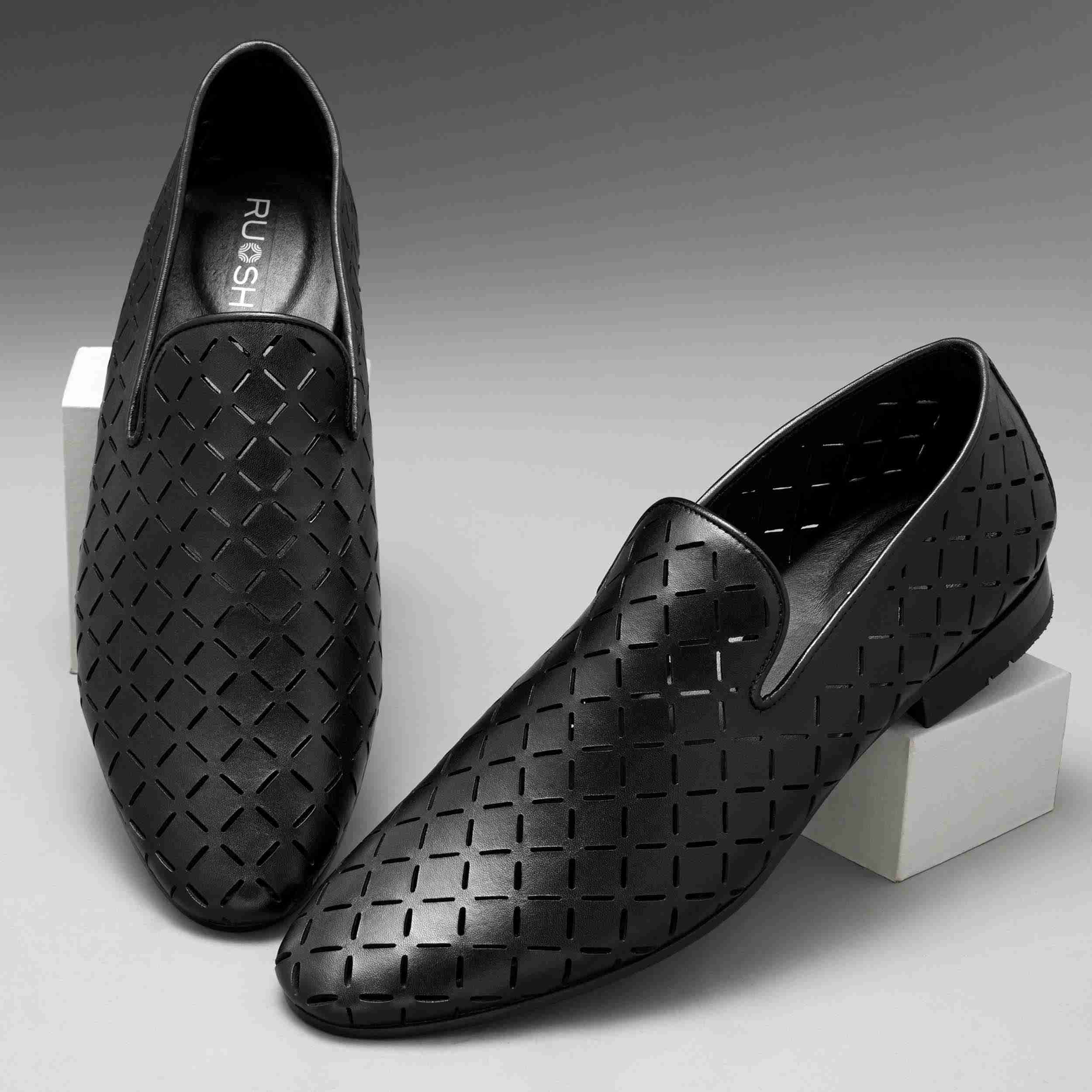 The Paul Ruosh Men Black Occasion Slip-On