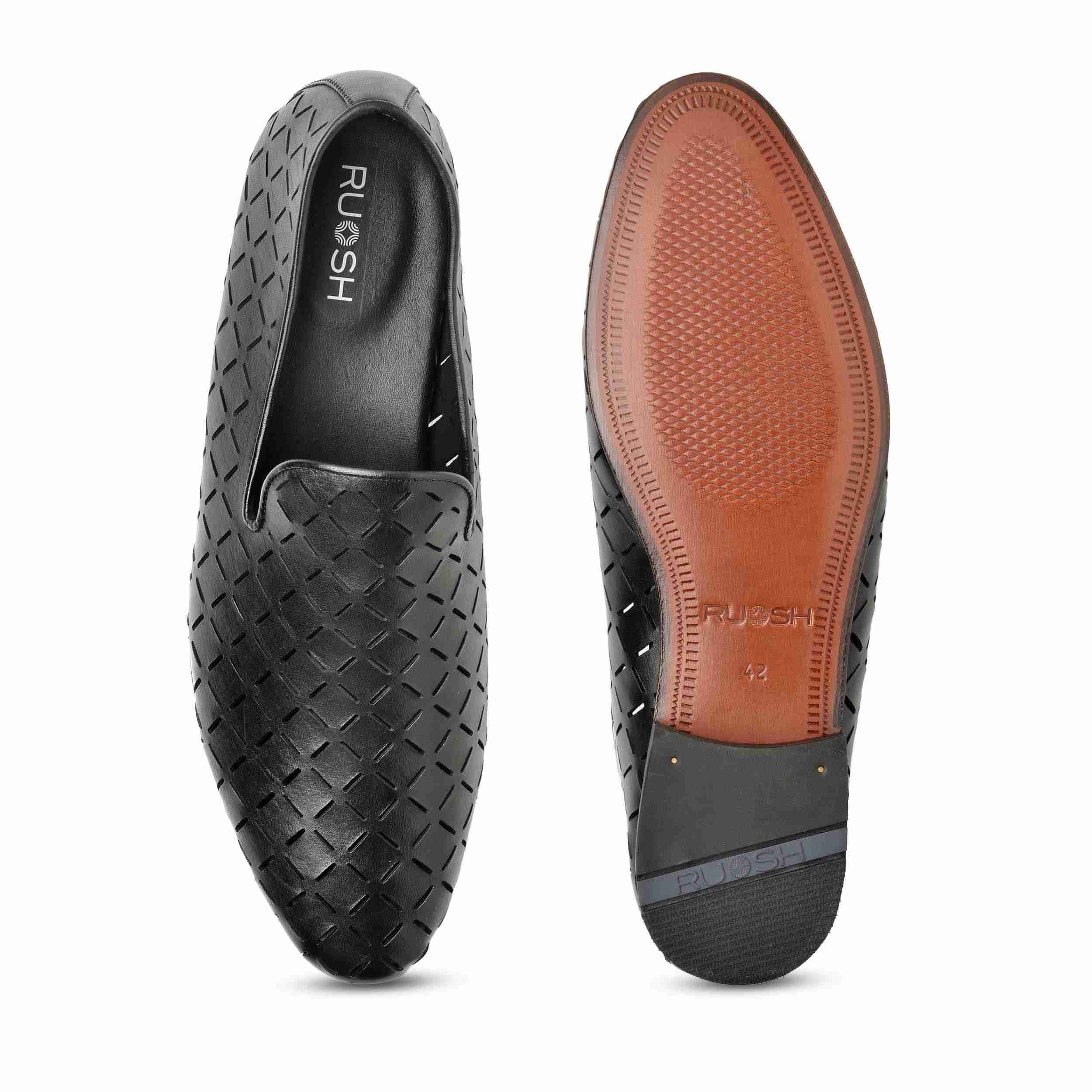 The Paul Ruosh Men Black Occasion Slip-On