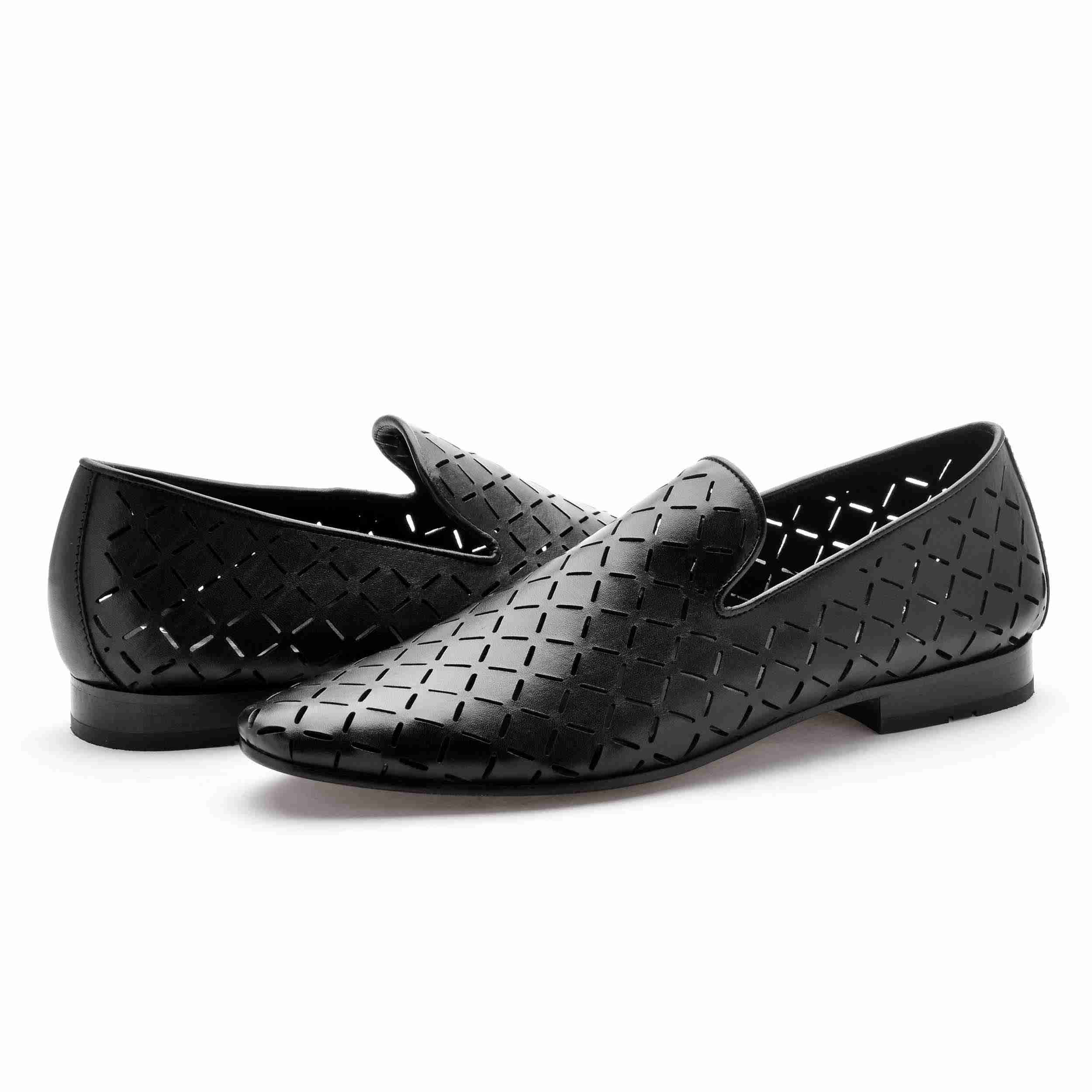 The Paul Ruosh Men Black Occasion Slip-On