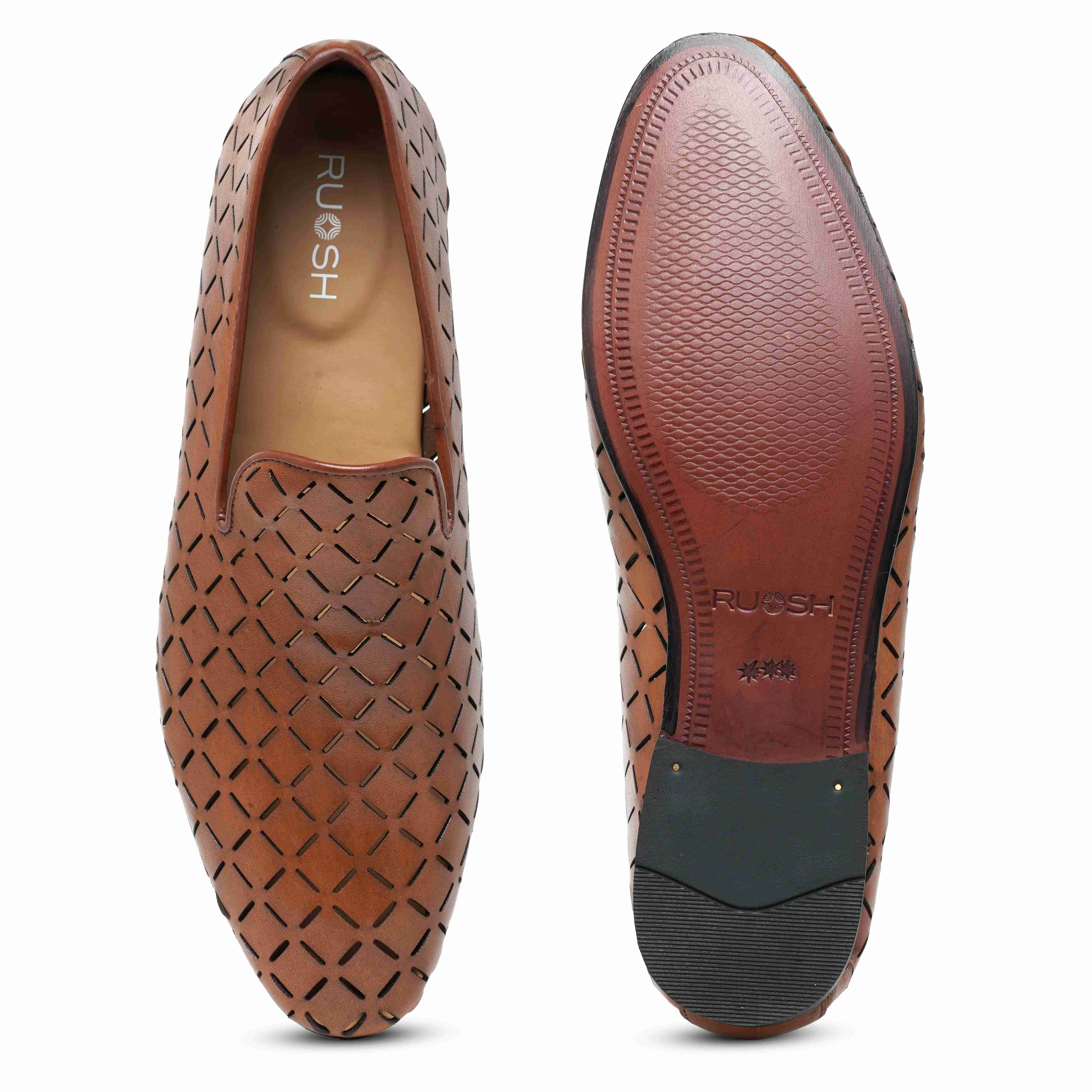 The Kotan Ruosh Men Tan Occasion Slip-On