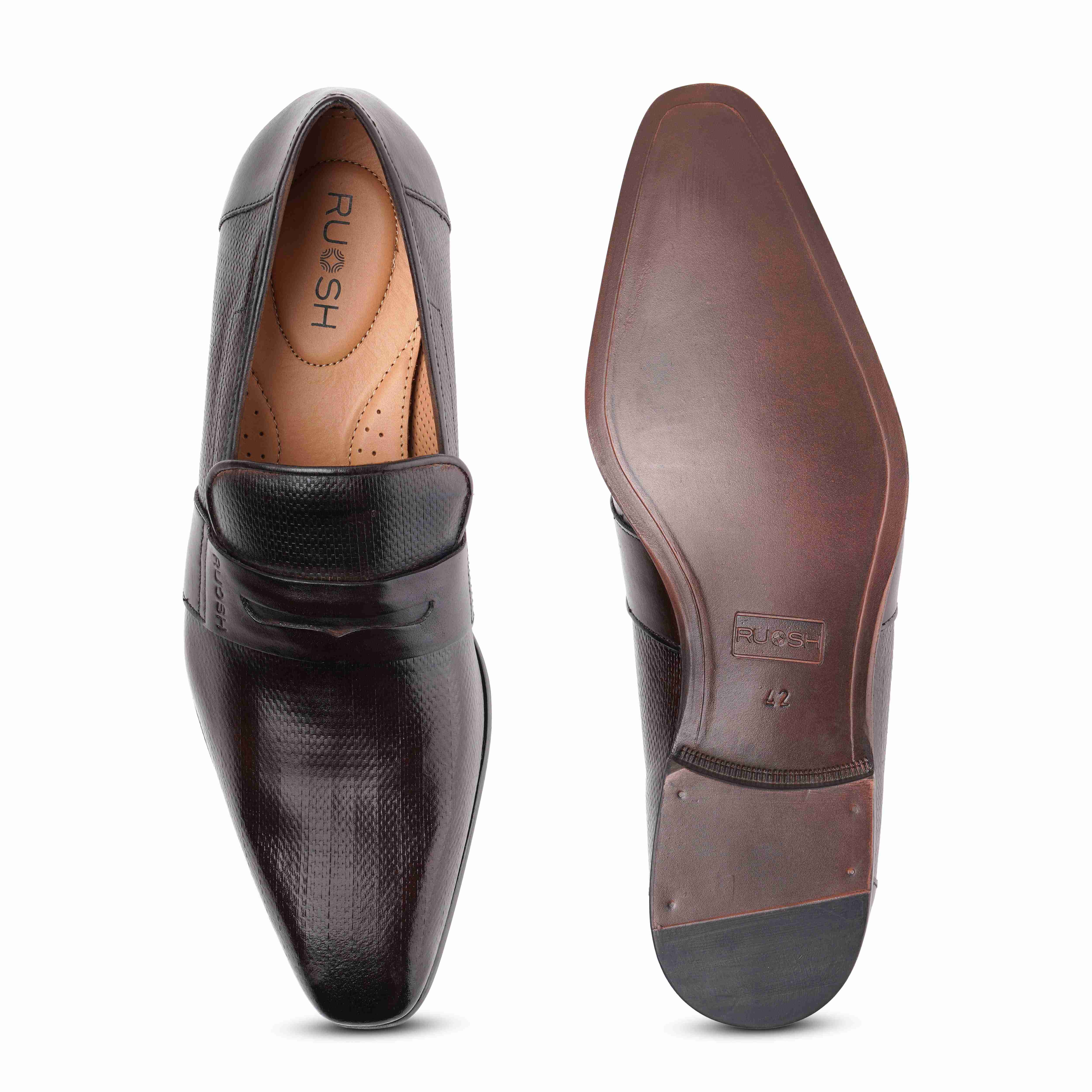 The King Ruosh Men Brown Penny Loafer