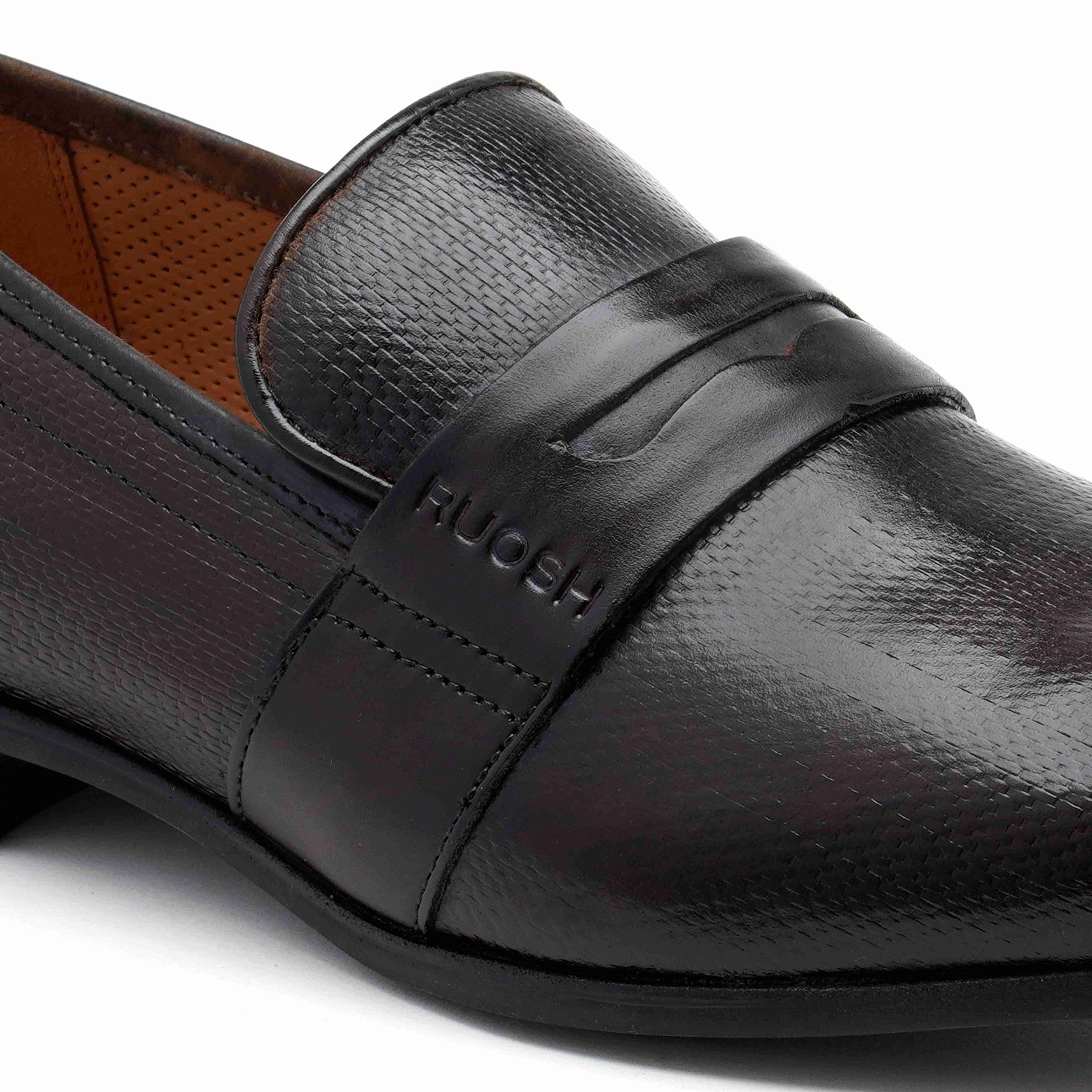 The King Ruosh Men Brown Penny Loafer
