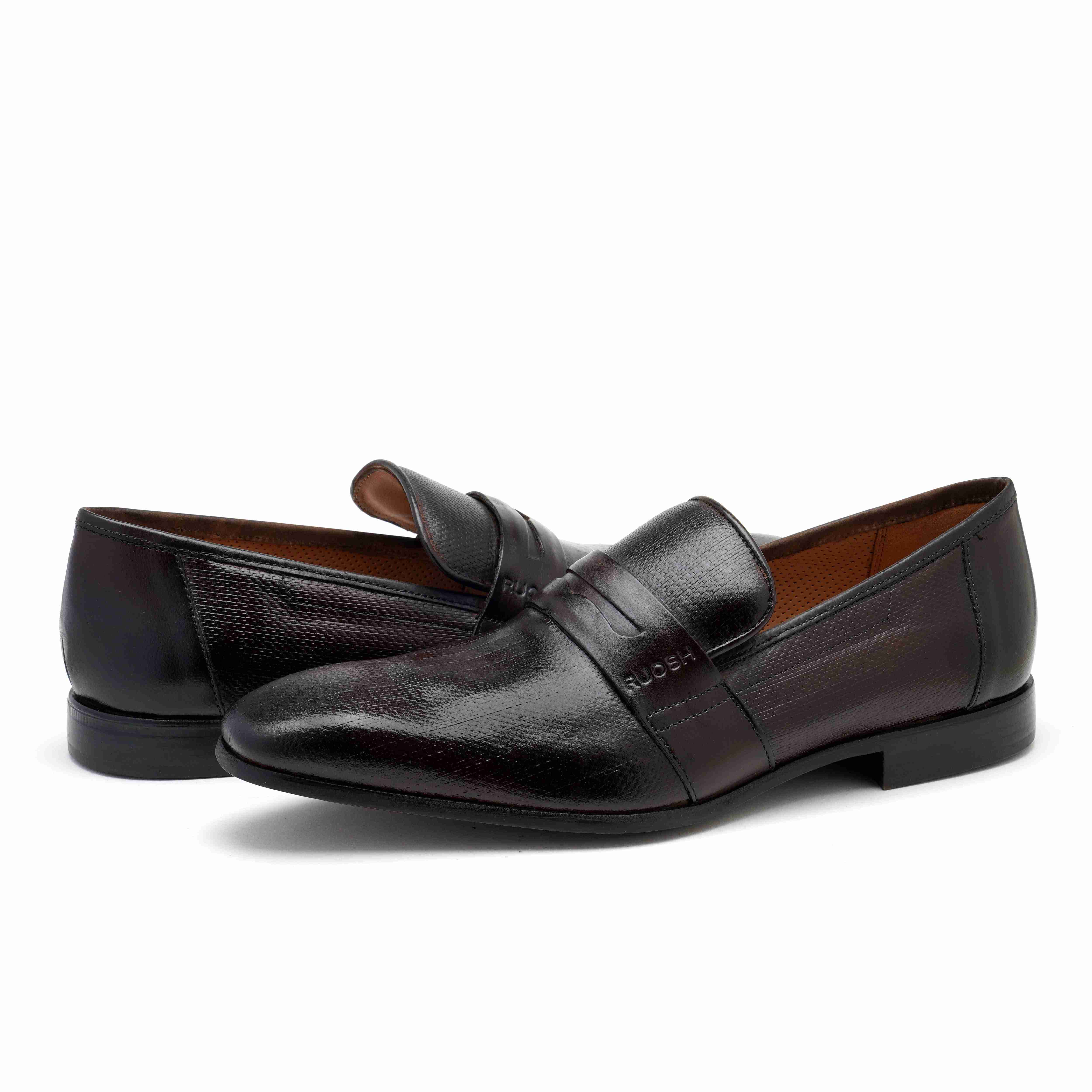 The King Ruosh Men Brown Penny Loafer