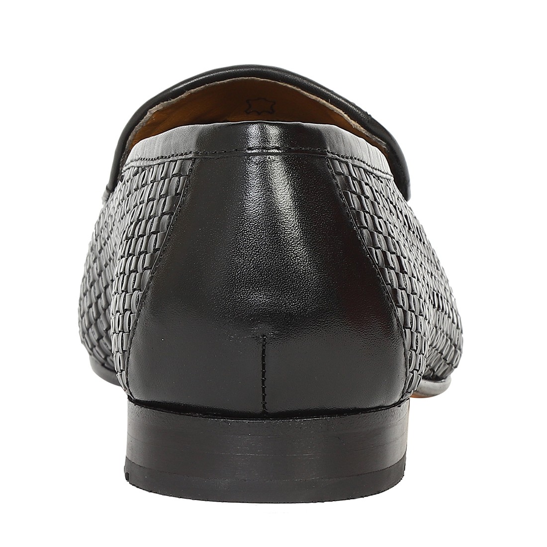 The Lando Ruosh Men Black Handwoven Tassel Loafer